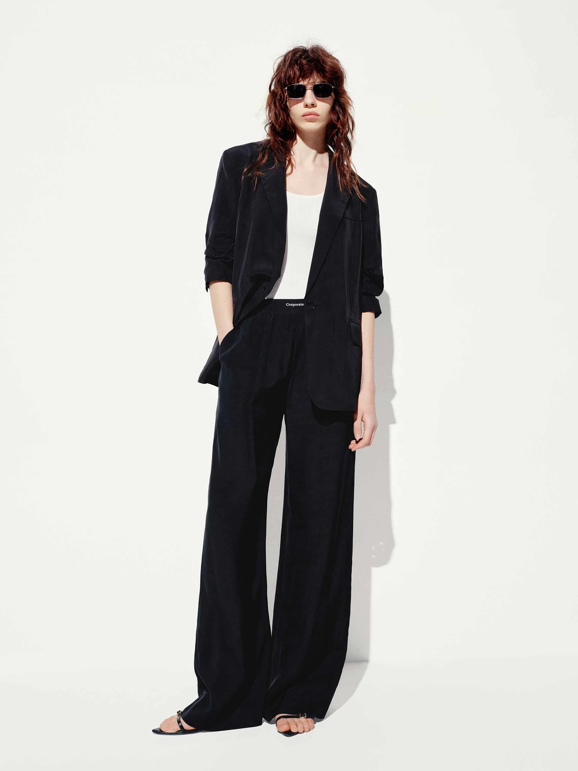 Side Pockets Straight Trousers - Image 2