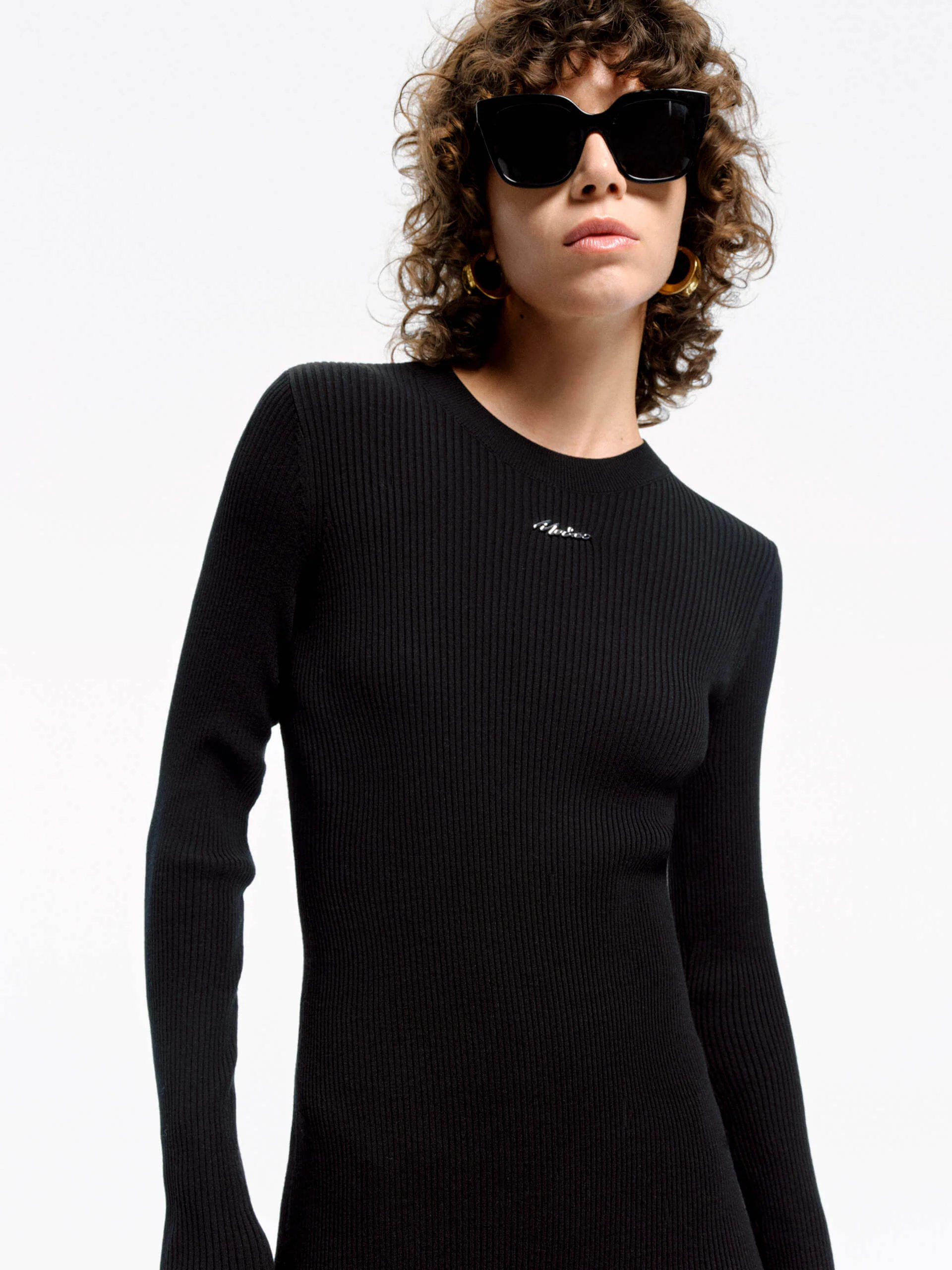 Side Slit Knitted Dress - Image 6