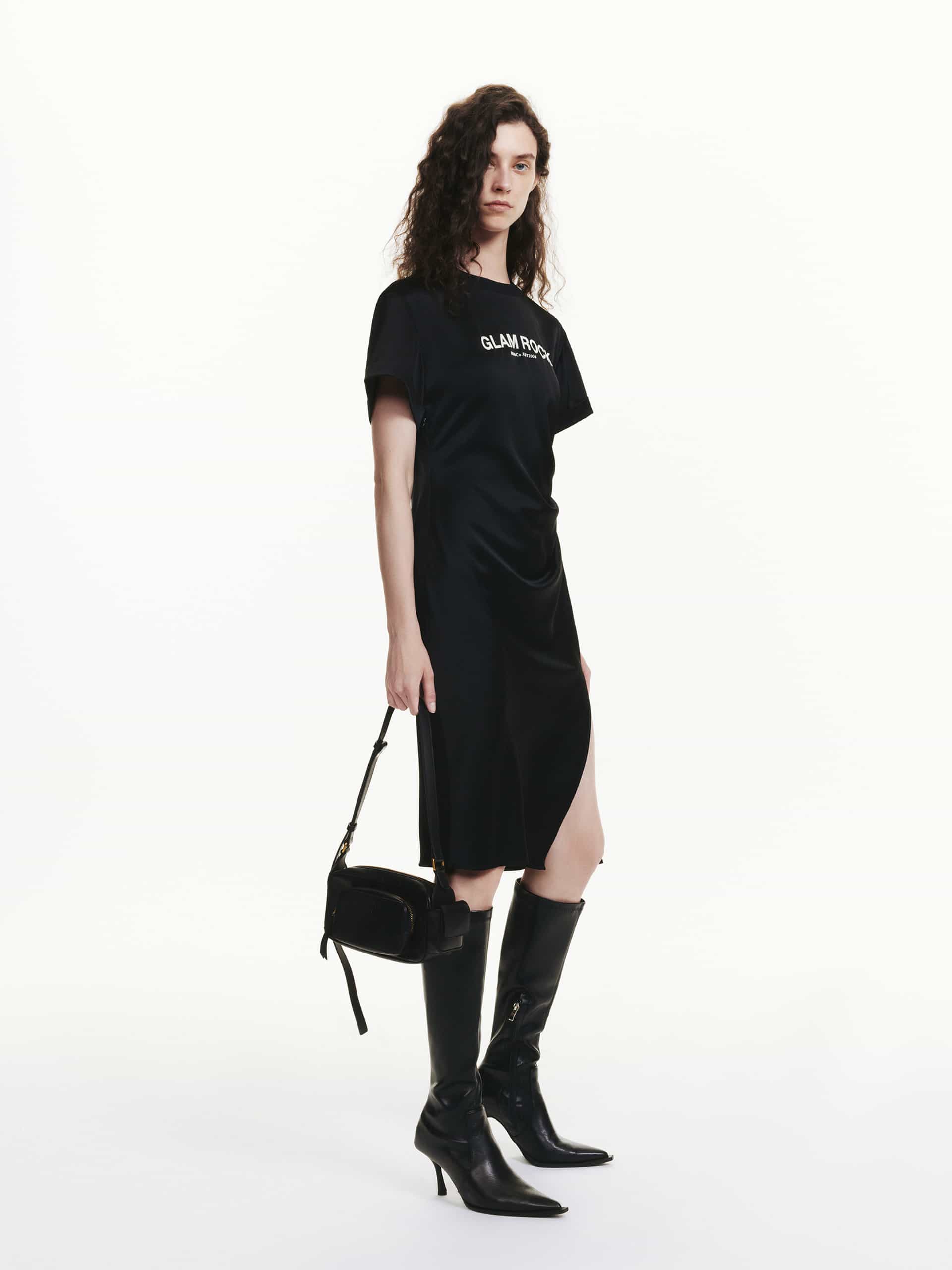 Side Slit Pleated Dress - Image 2