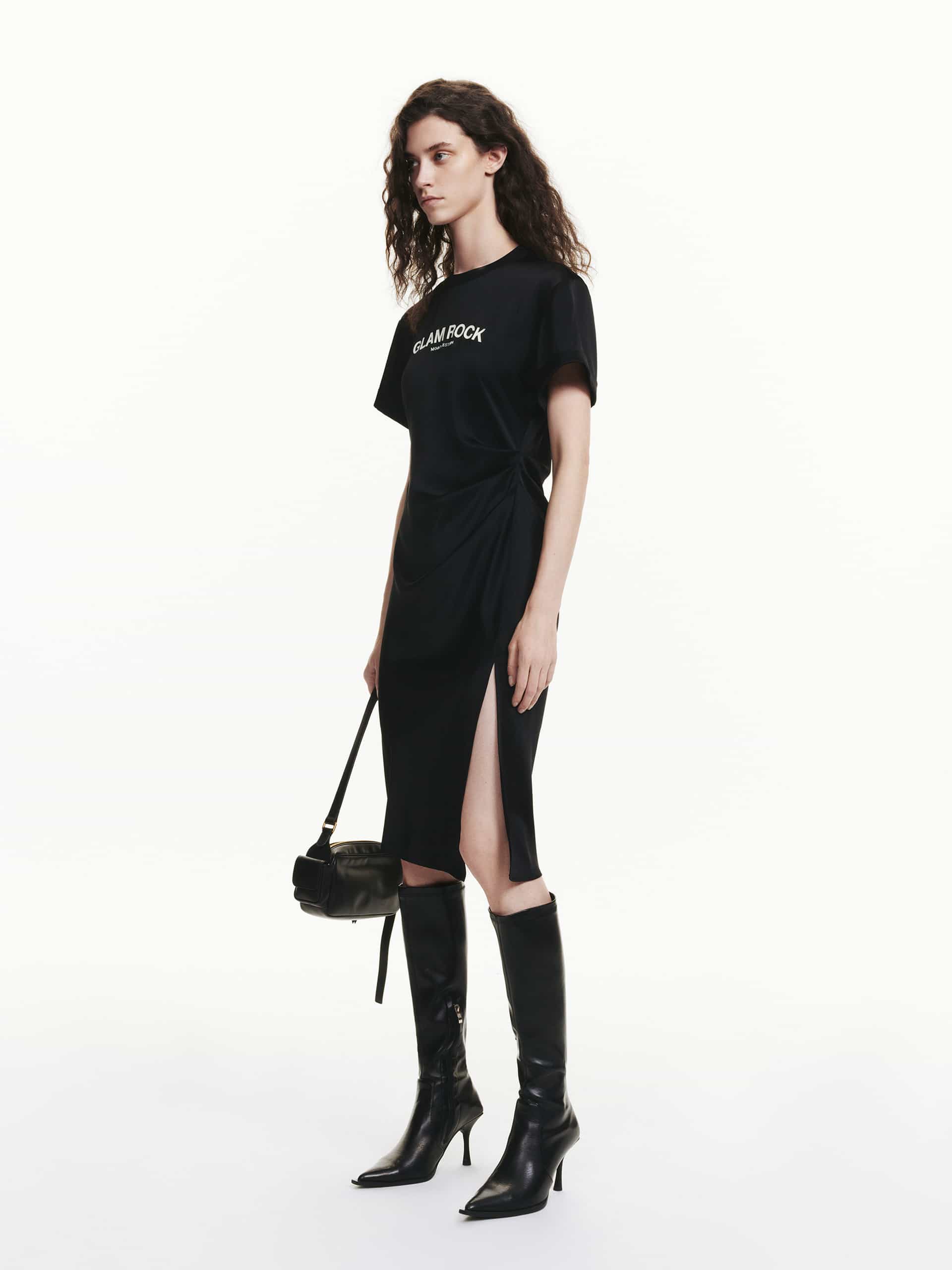Side Slit Pleated Dress - Image 6
