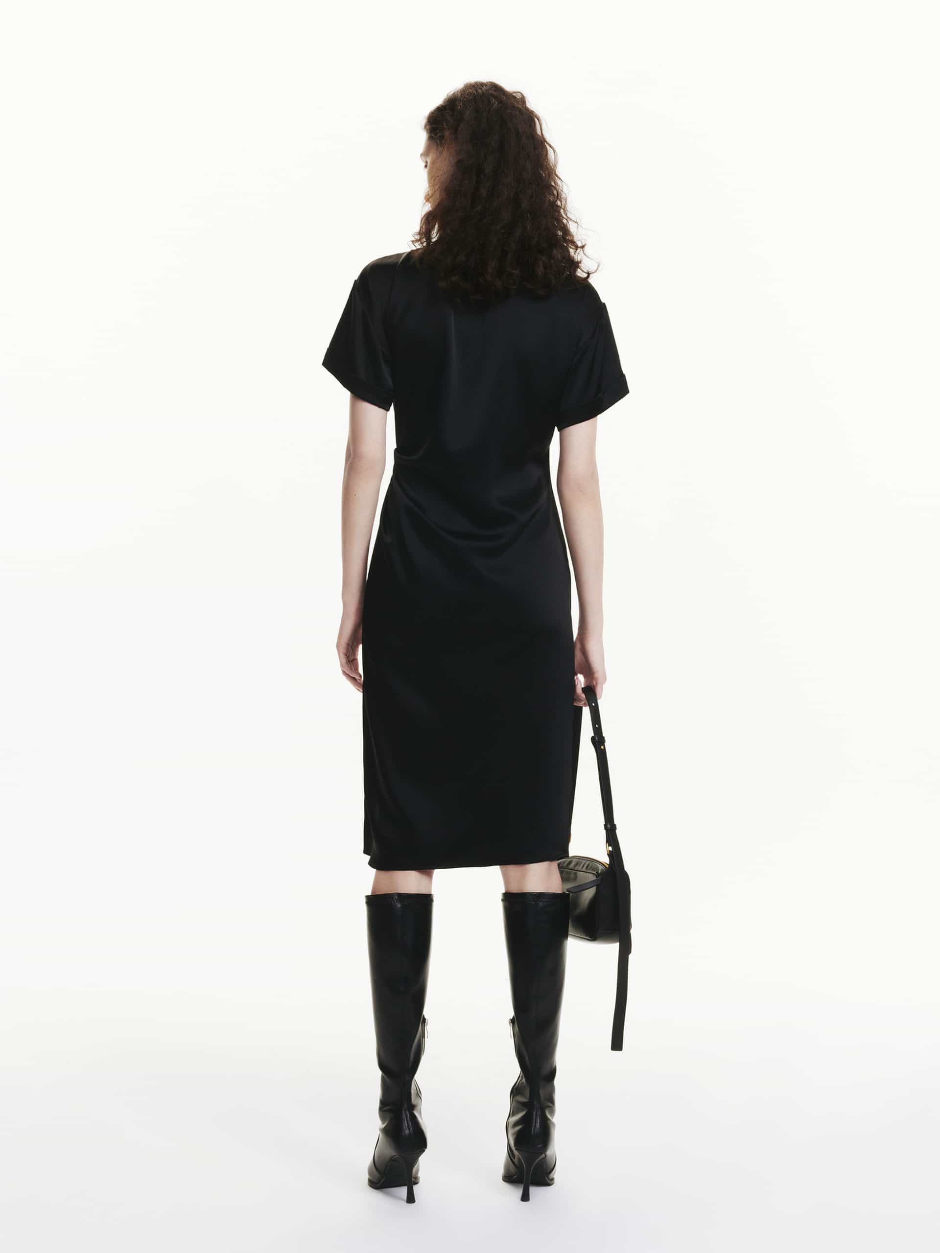 Side Slit Pleated Dress - Image 7