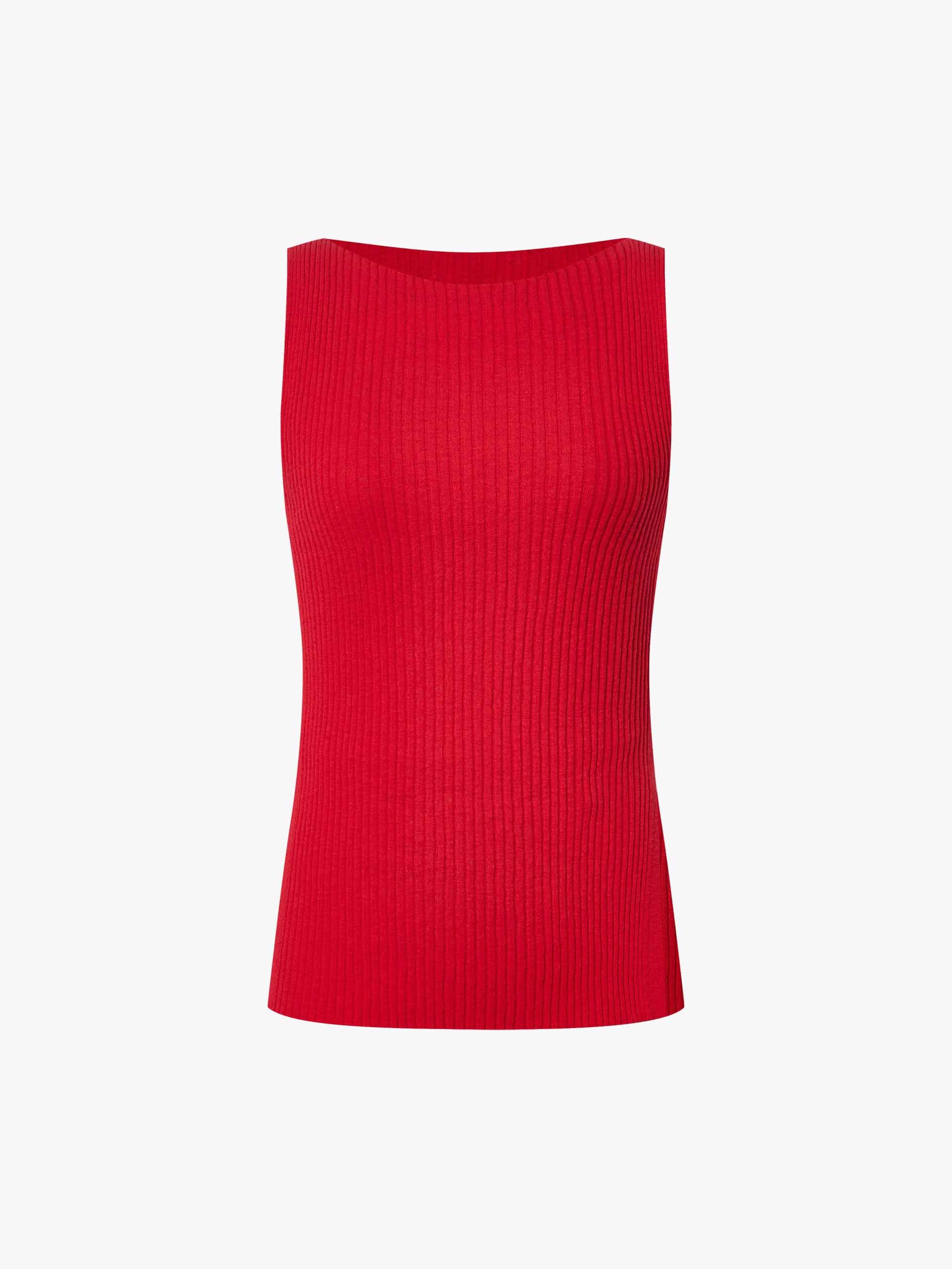 Side Slit Ribbed Knit Top - Image 13