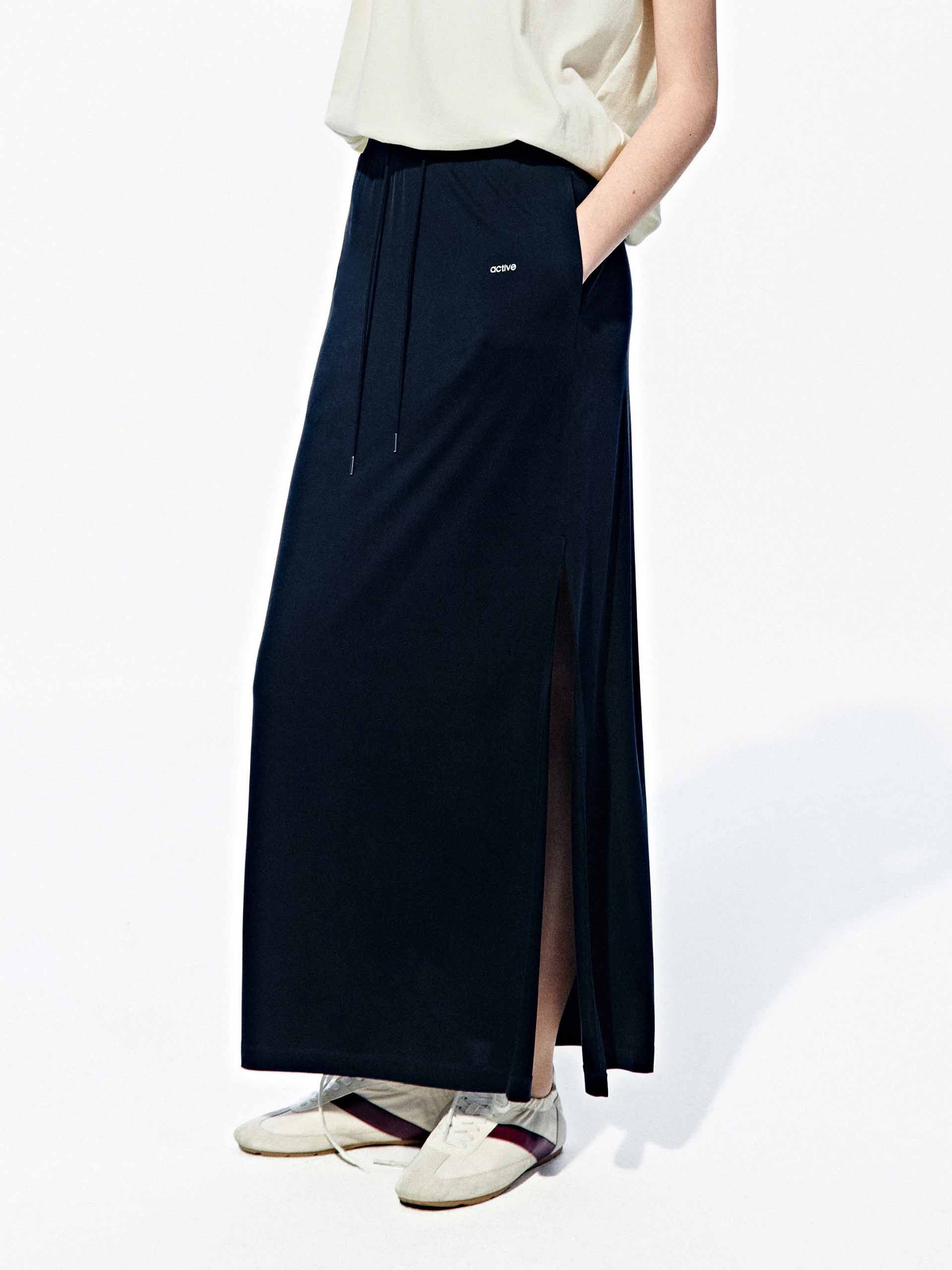 Side Slit Straight Maxi Skirt - Image 6