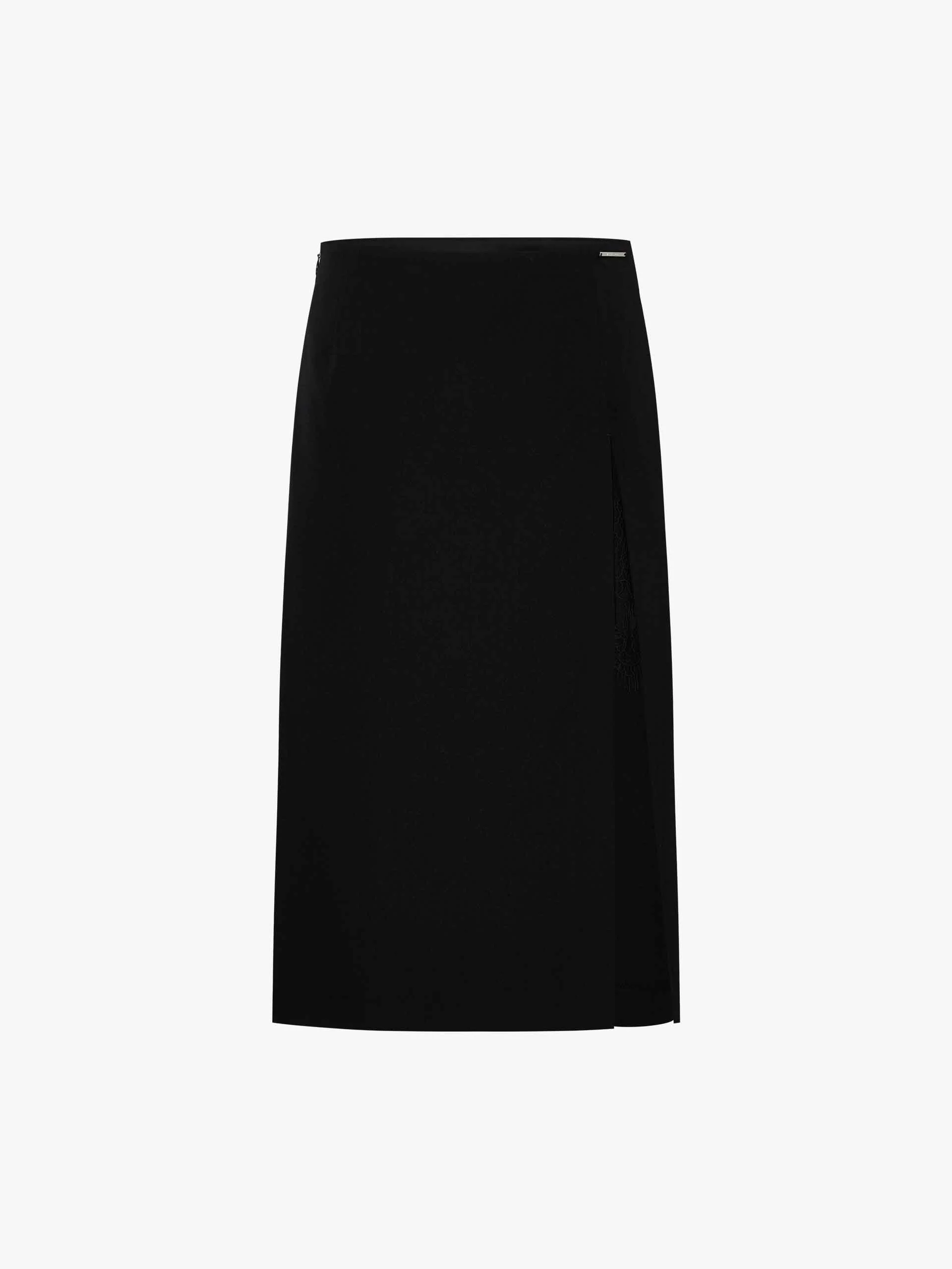 Side Slit Wool Skirt - Image 5