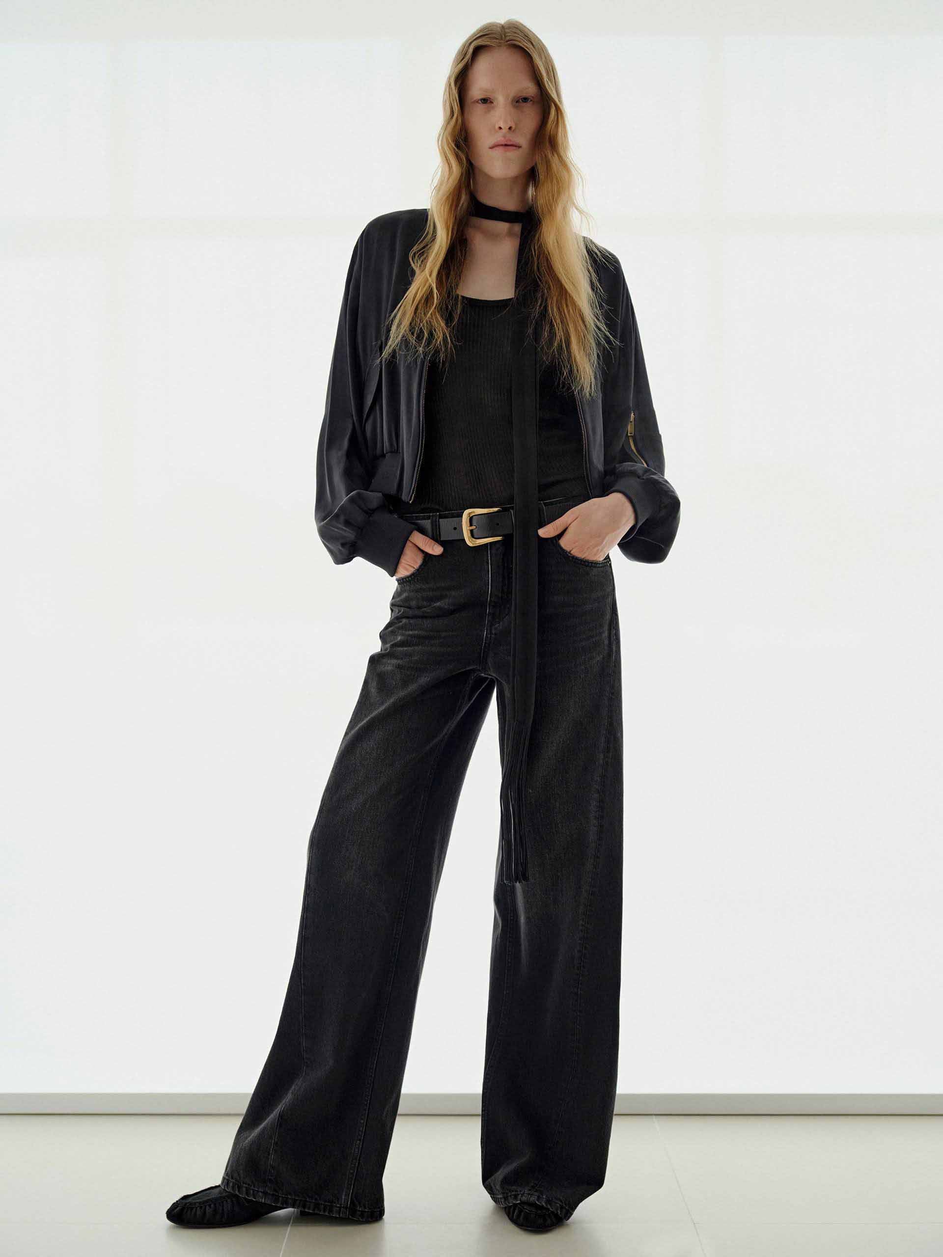 Silk Blend Cropped Jacket - Image 2