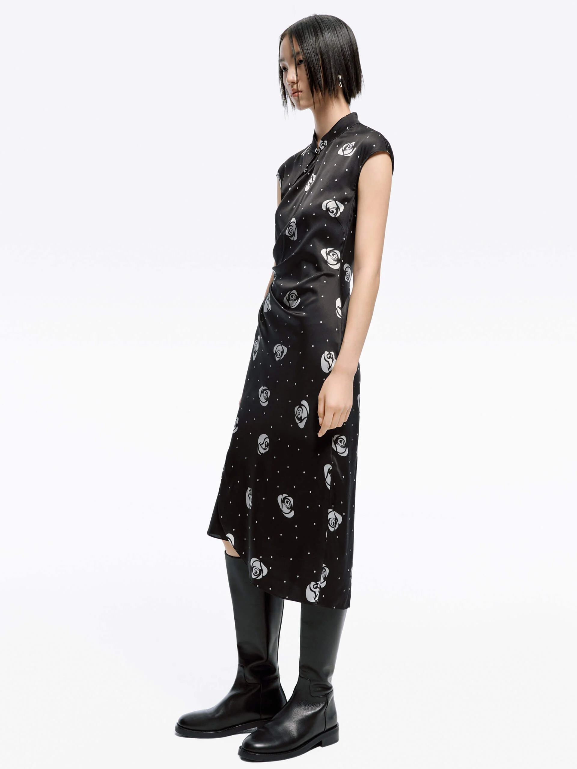 Silk Blend Satin Dress - Image 8