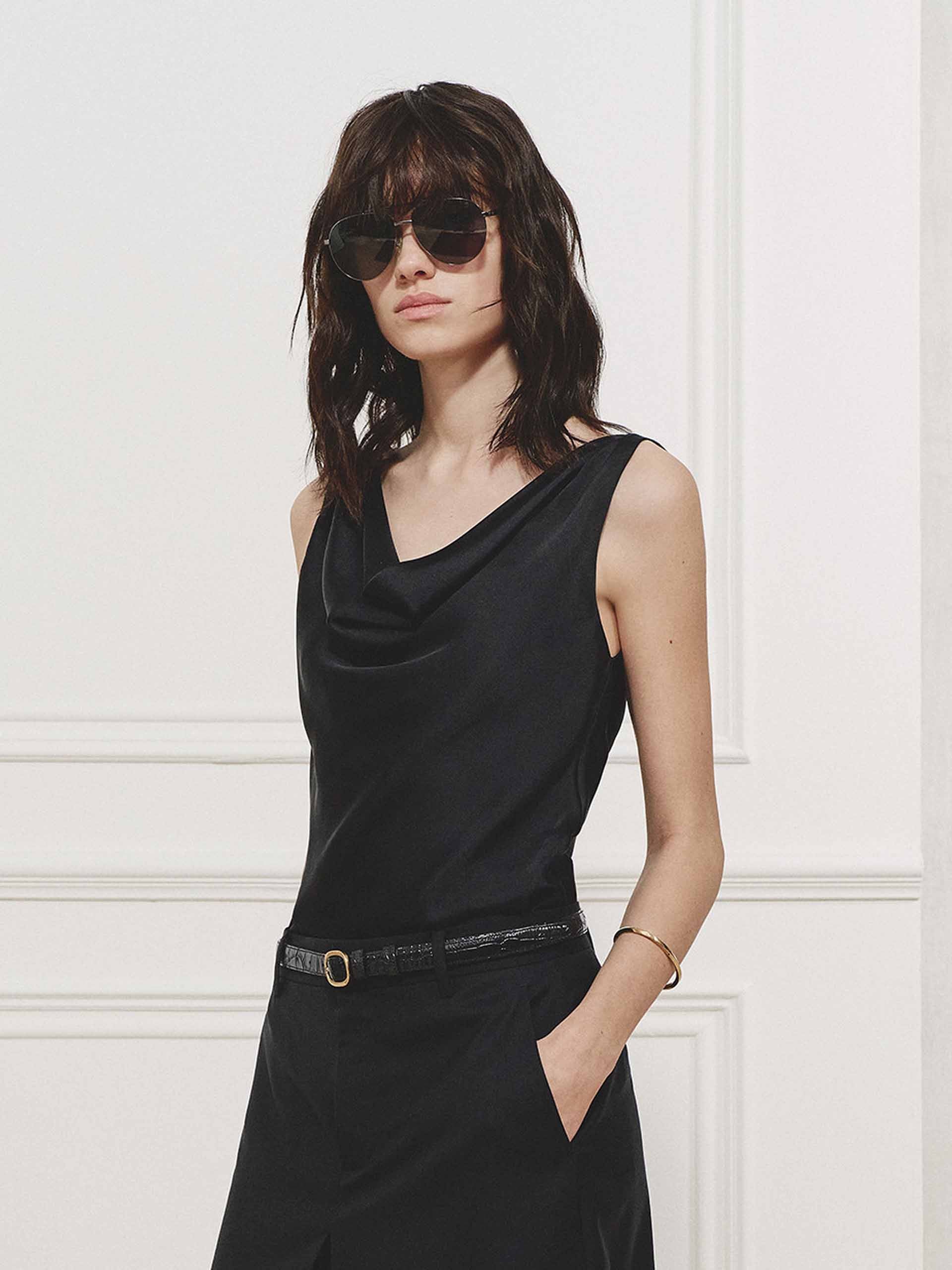 Silk Blend Sleeveless Top - Image 6