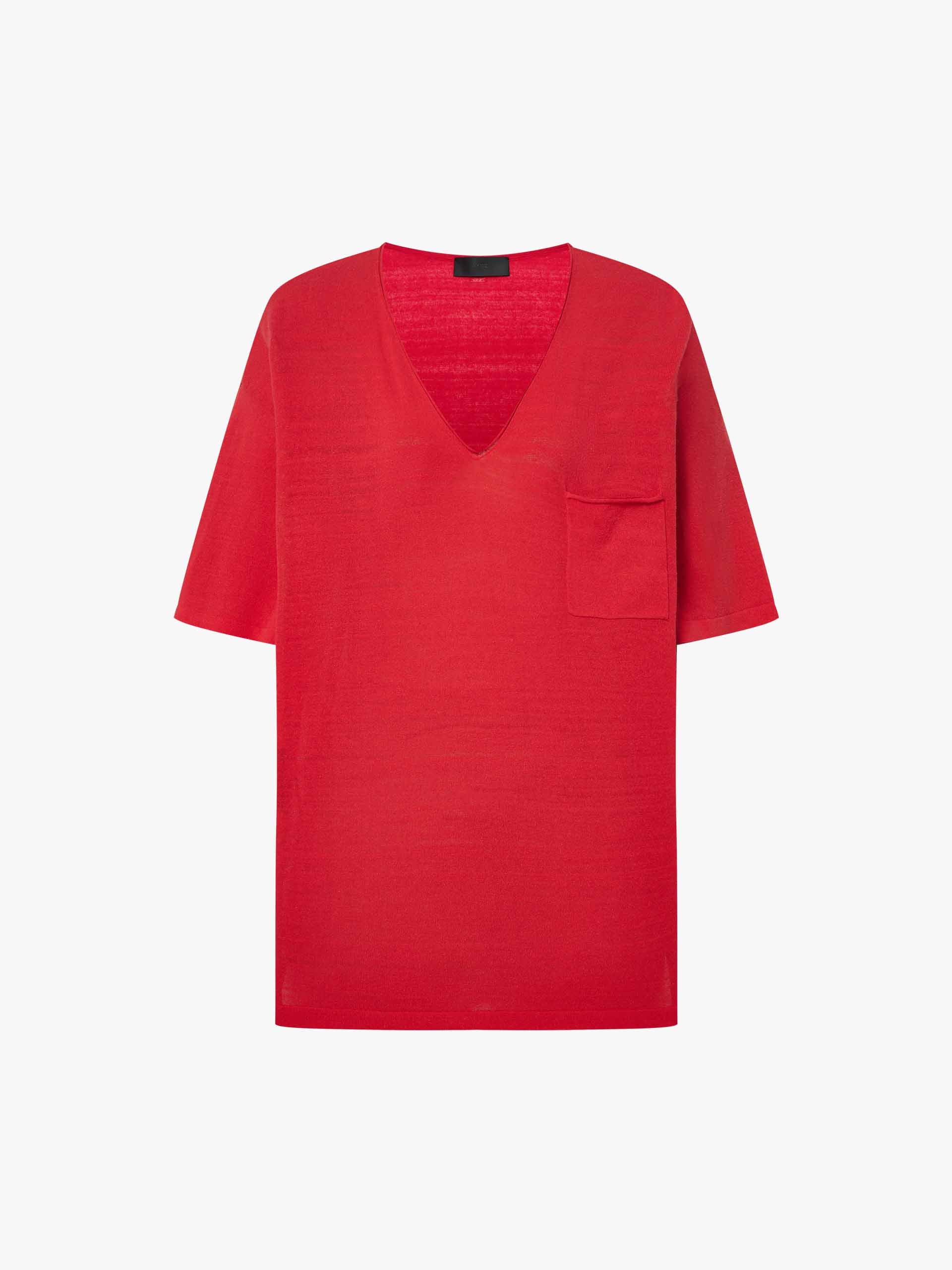 Silk Blend V-neck Top - Image 13