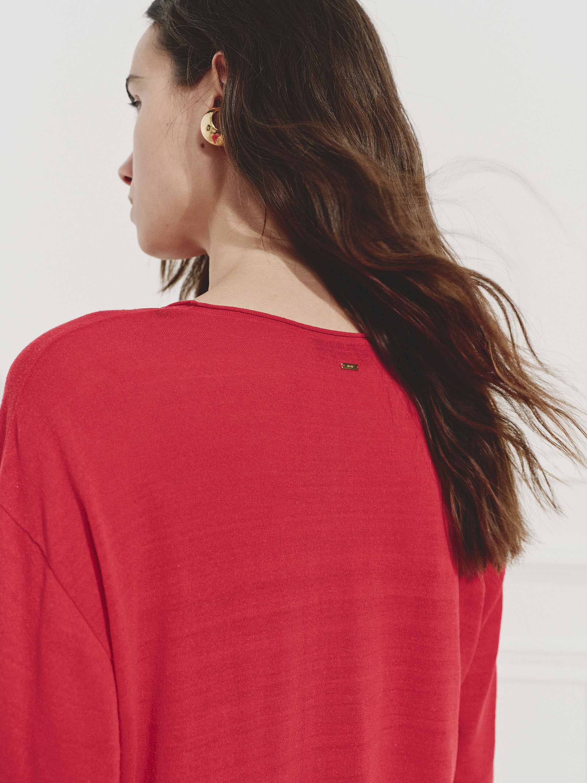 Silk Blend V-neck Top - Image 16