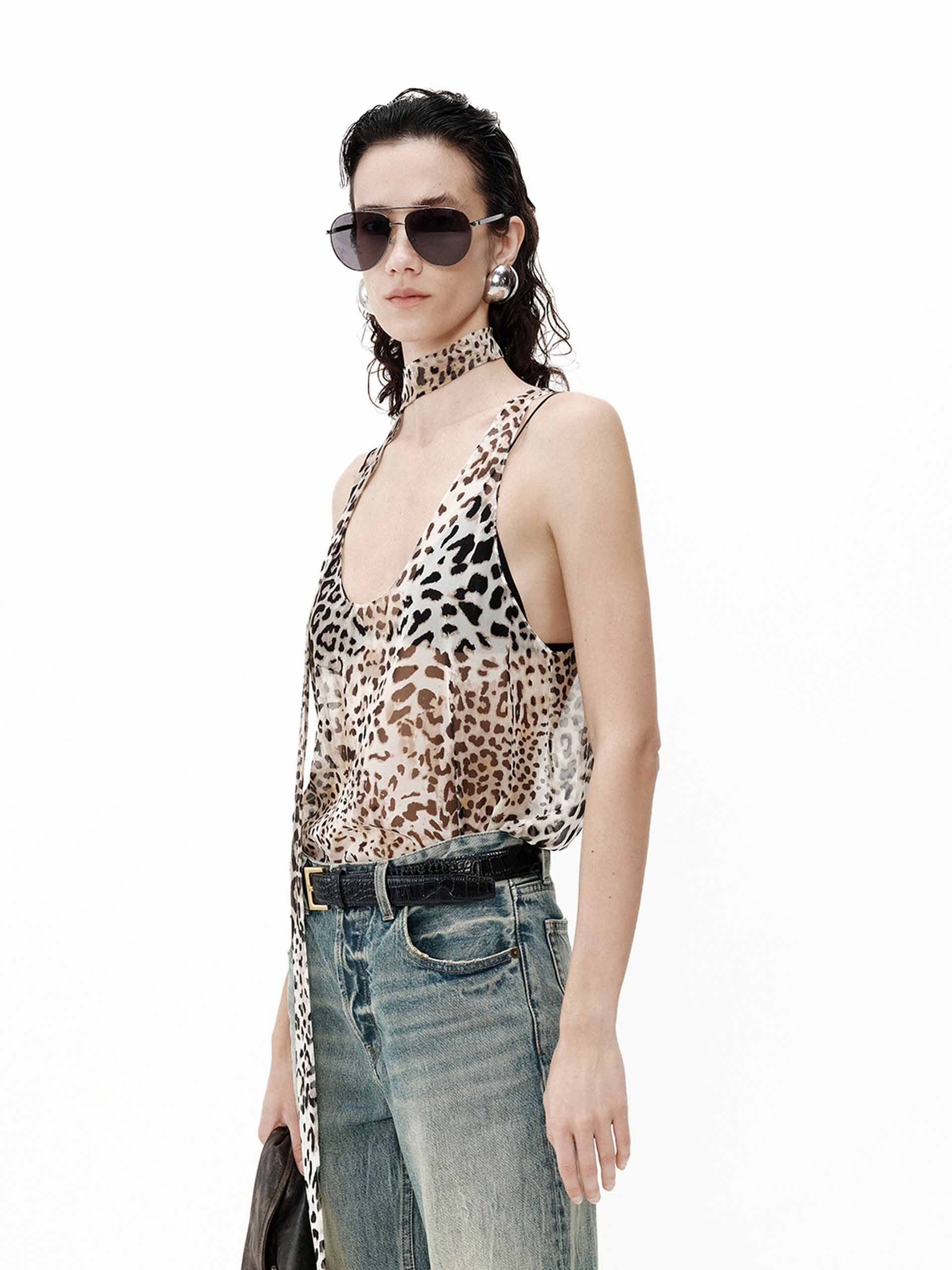 Silk Chiffon Tie Tank - Image 7