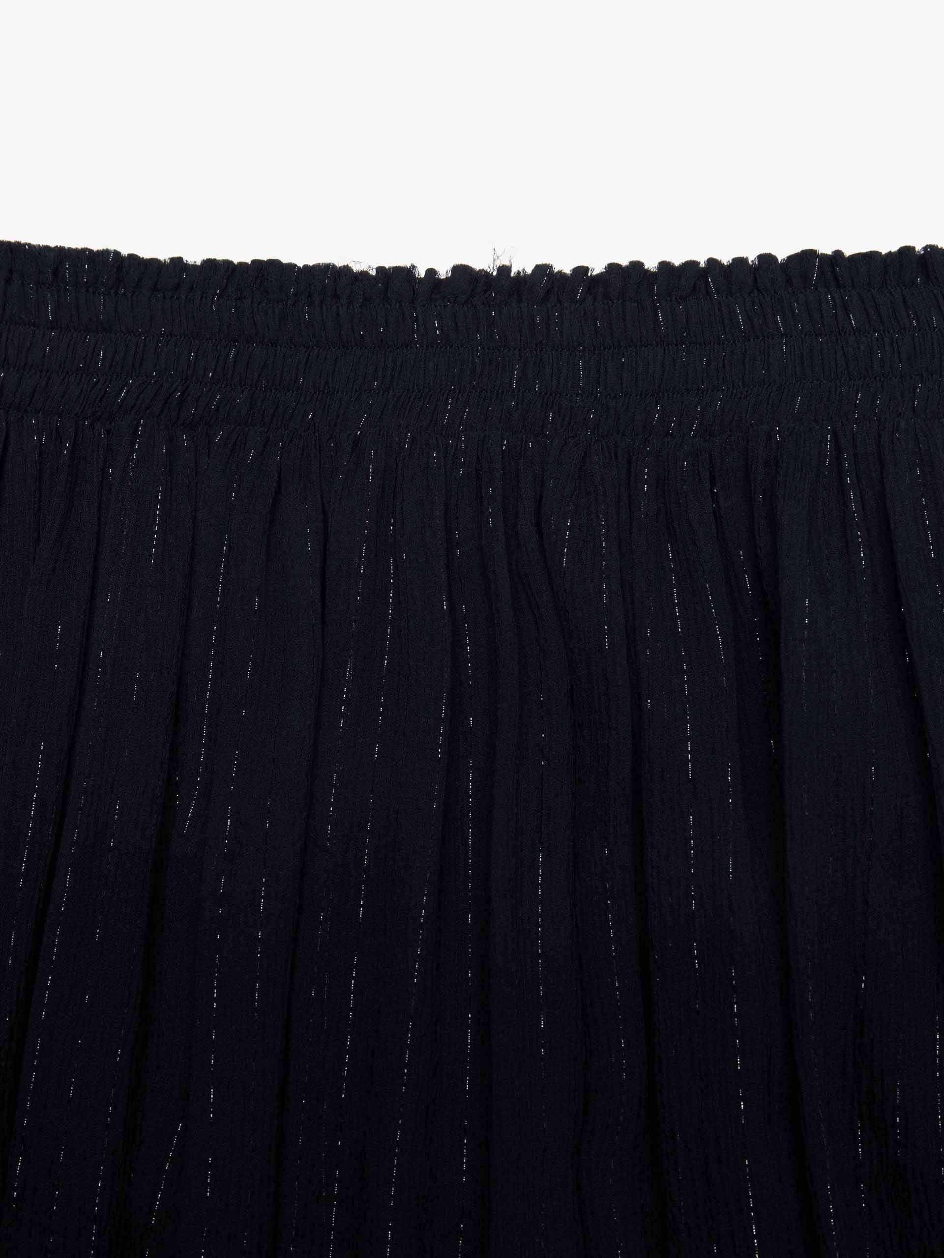Silk Elastic Waist Maxi Skirt - Image 15