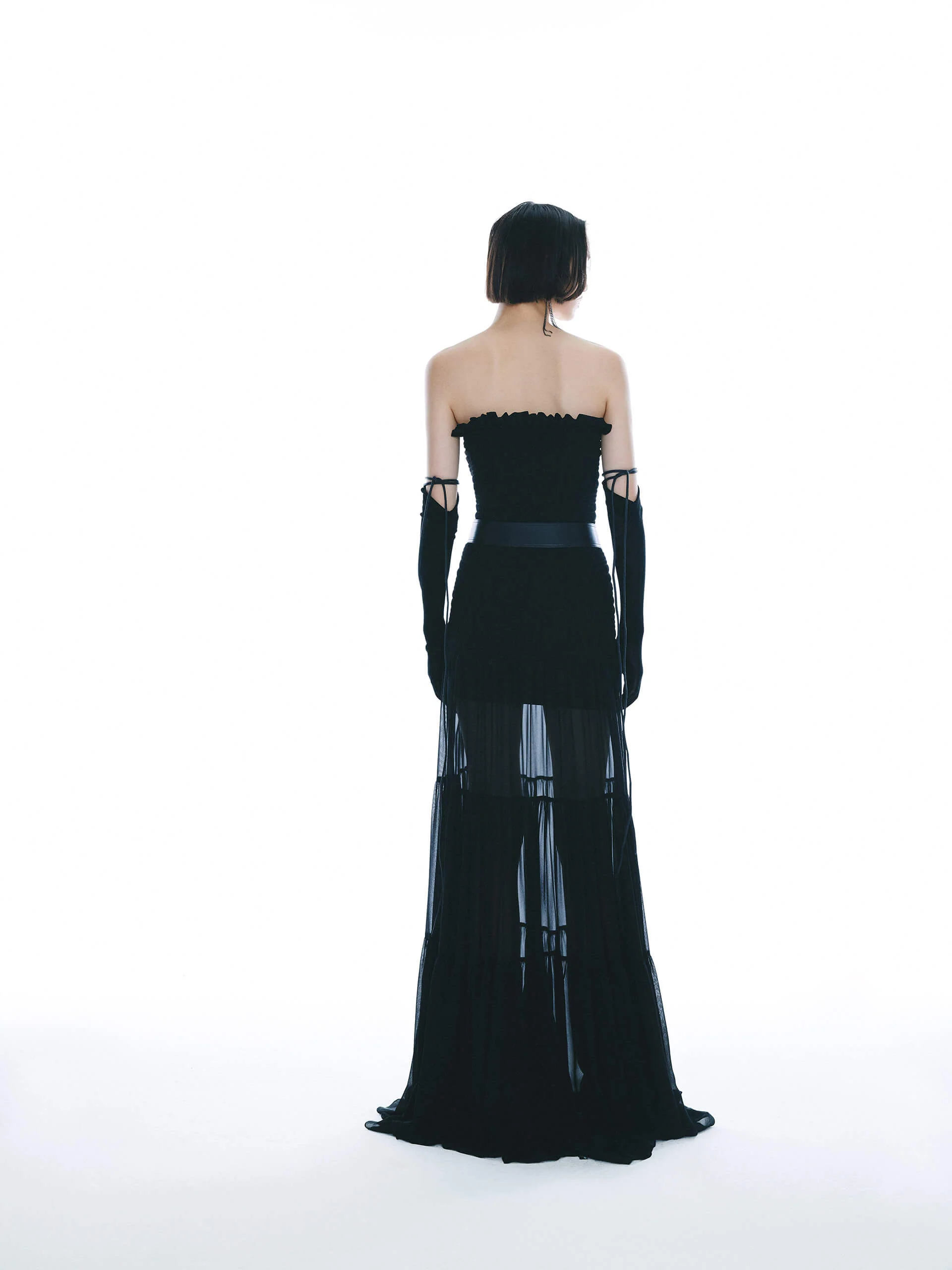 Silk Smocked Maxi Dress - Image 3
