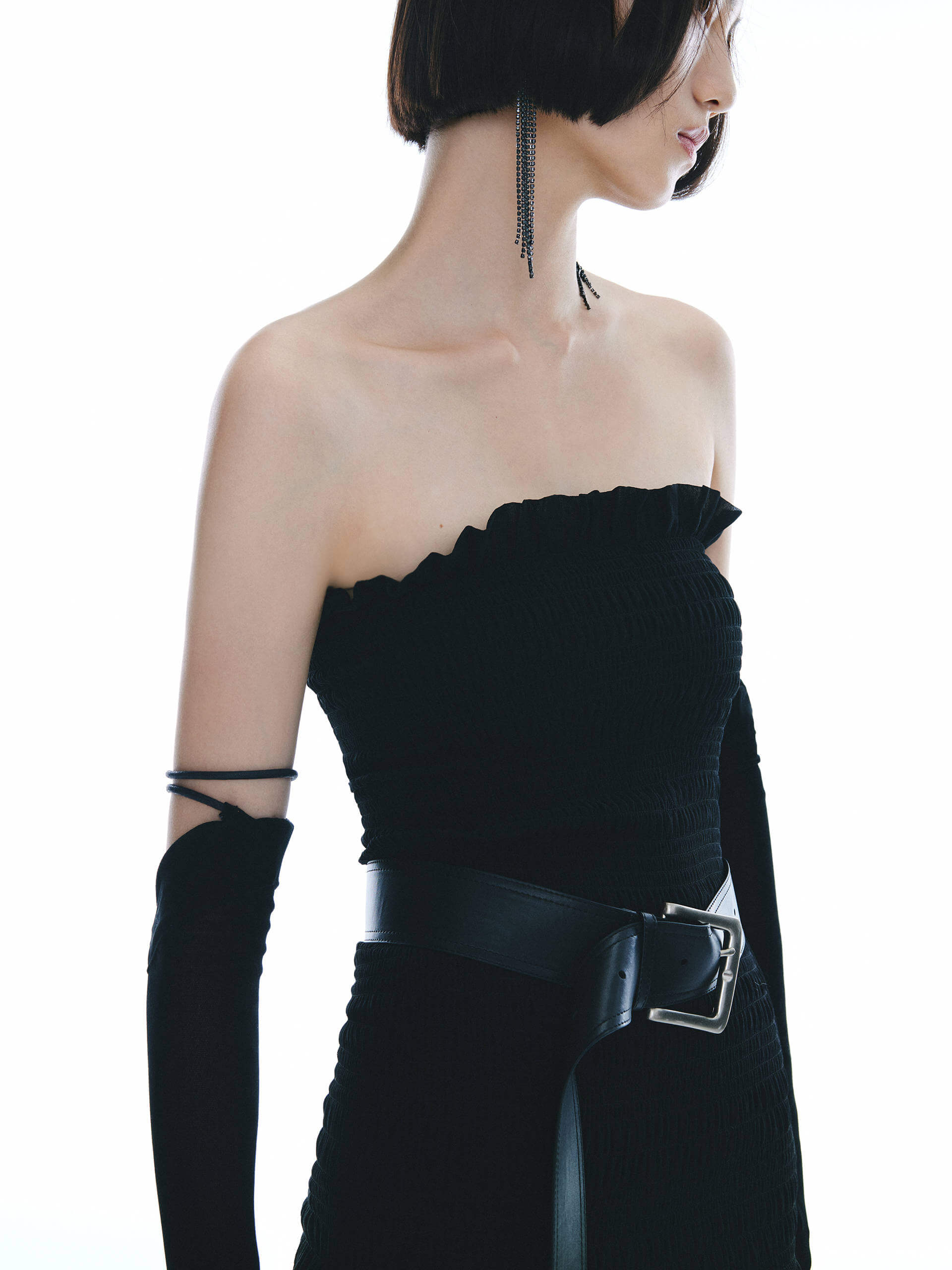 Silk Smocked Maxi Dress - Image 6