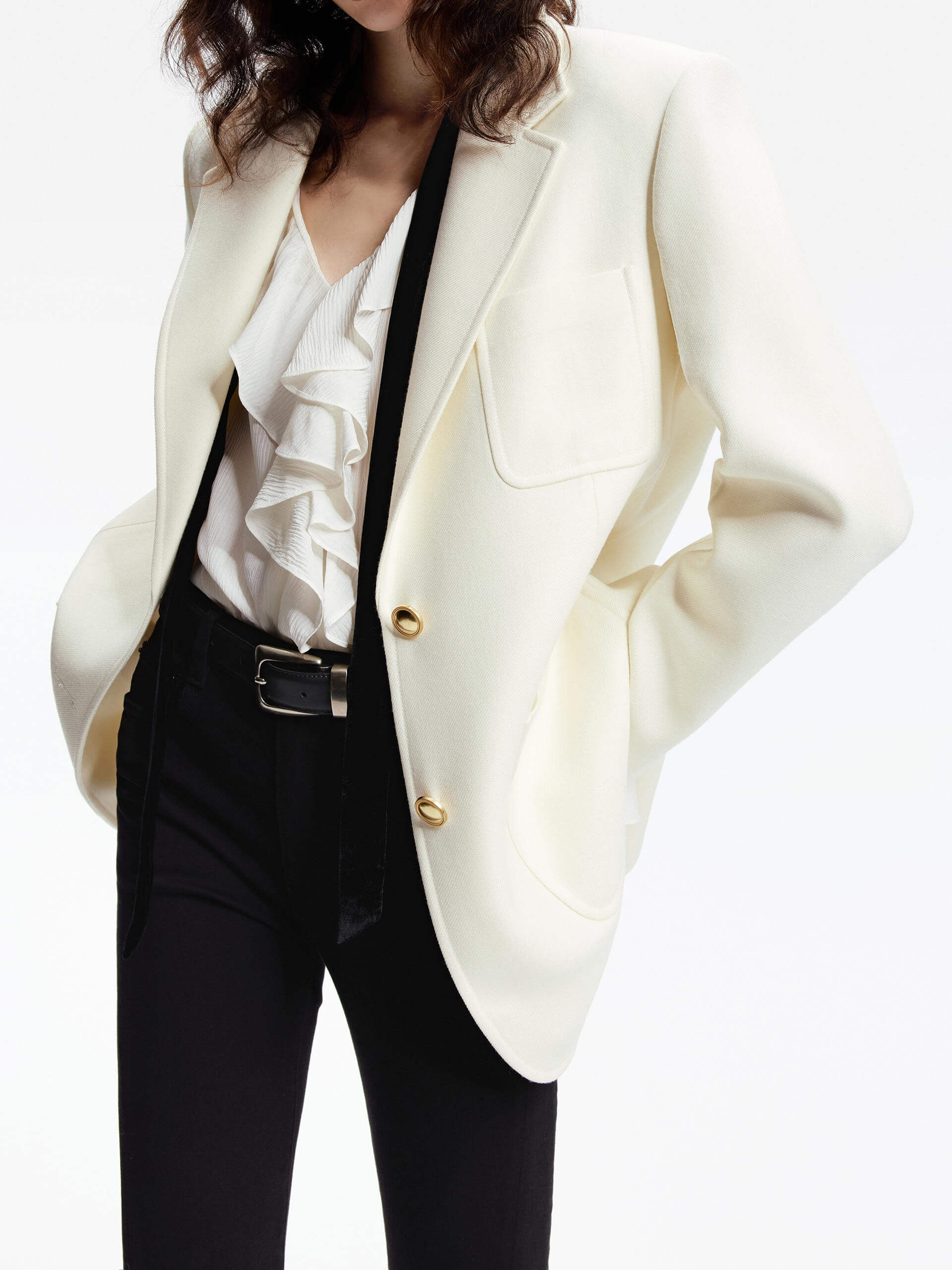 Single Breasted Tailored Blazer - Image 10
