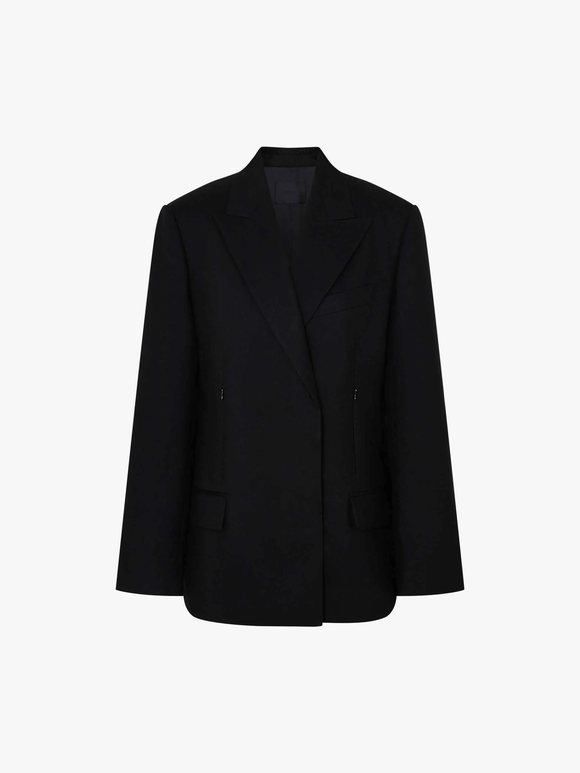 Single-breasted Wool Blend Blazer - Image 5