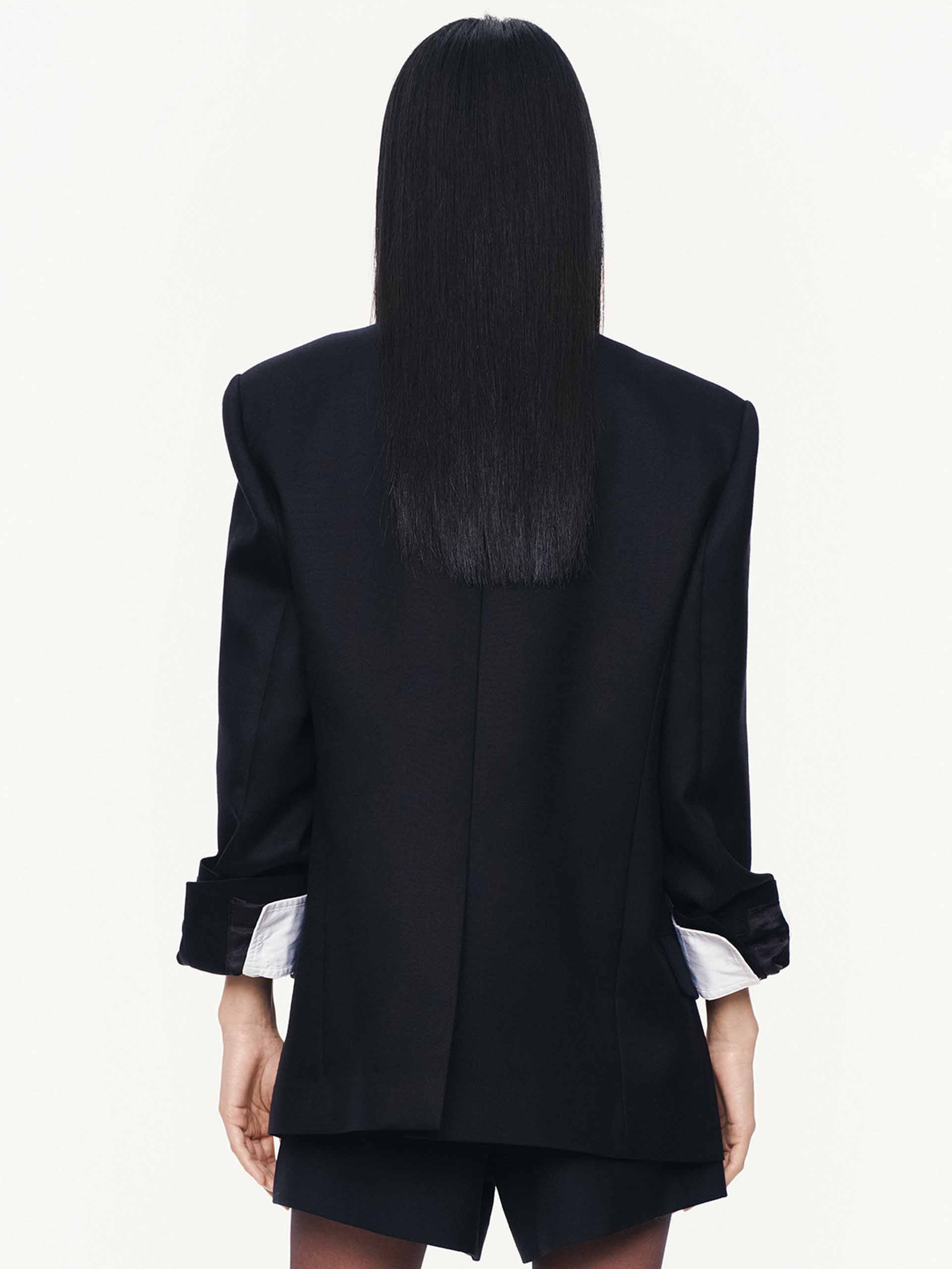 Single-breasted Wool Blend Blazer - Image 6