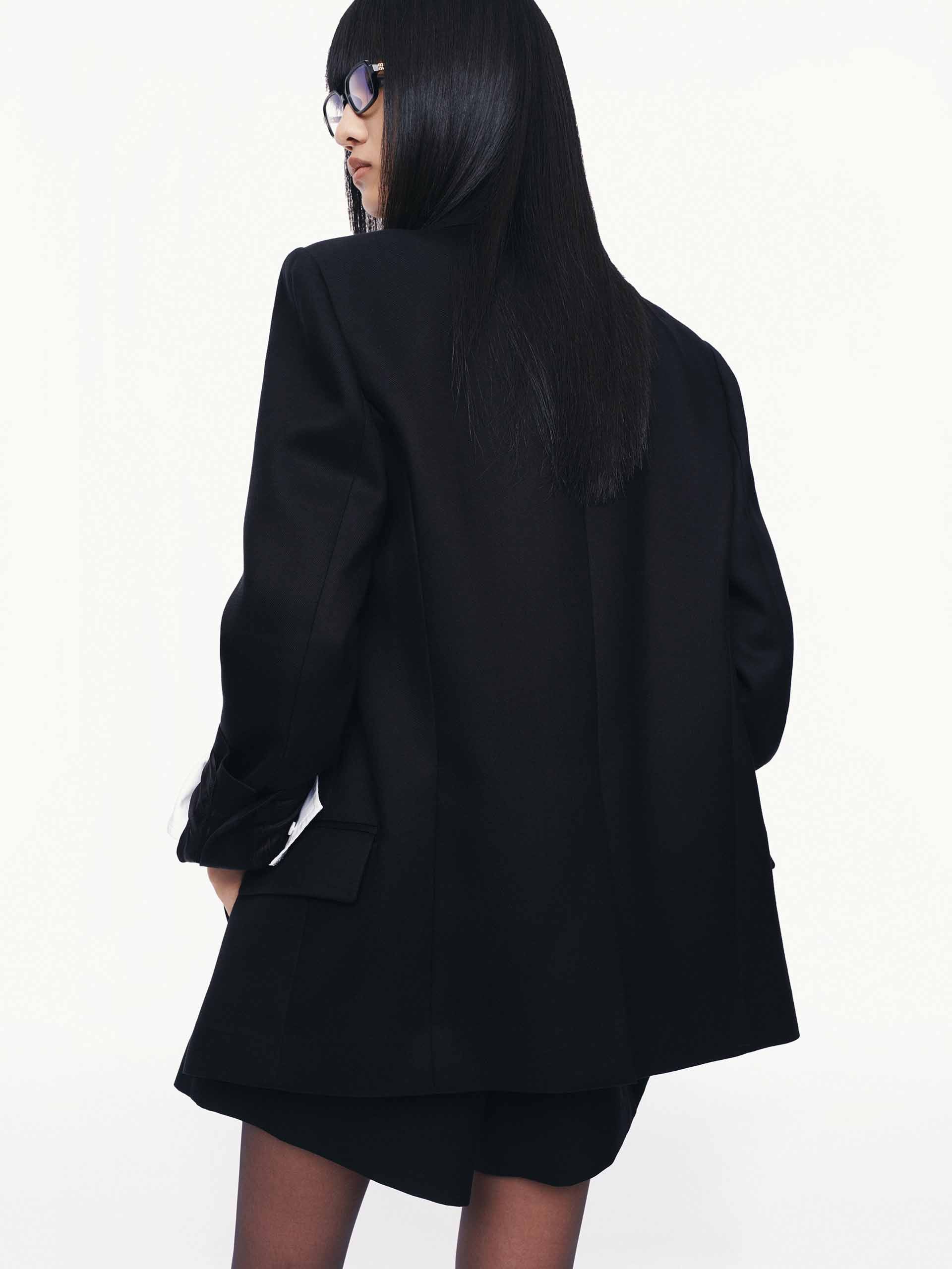 Single-breasted Wool Blend Blazer - Image 8