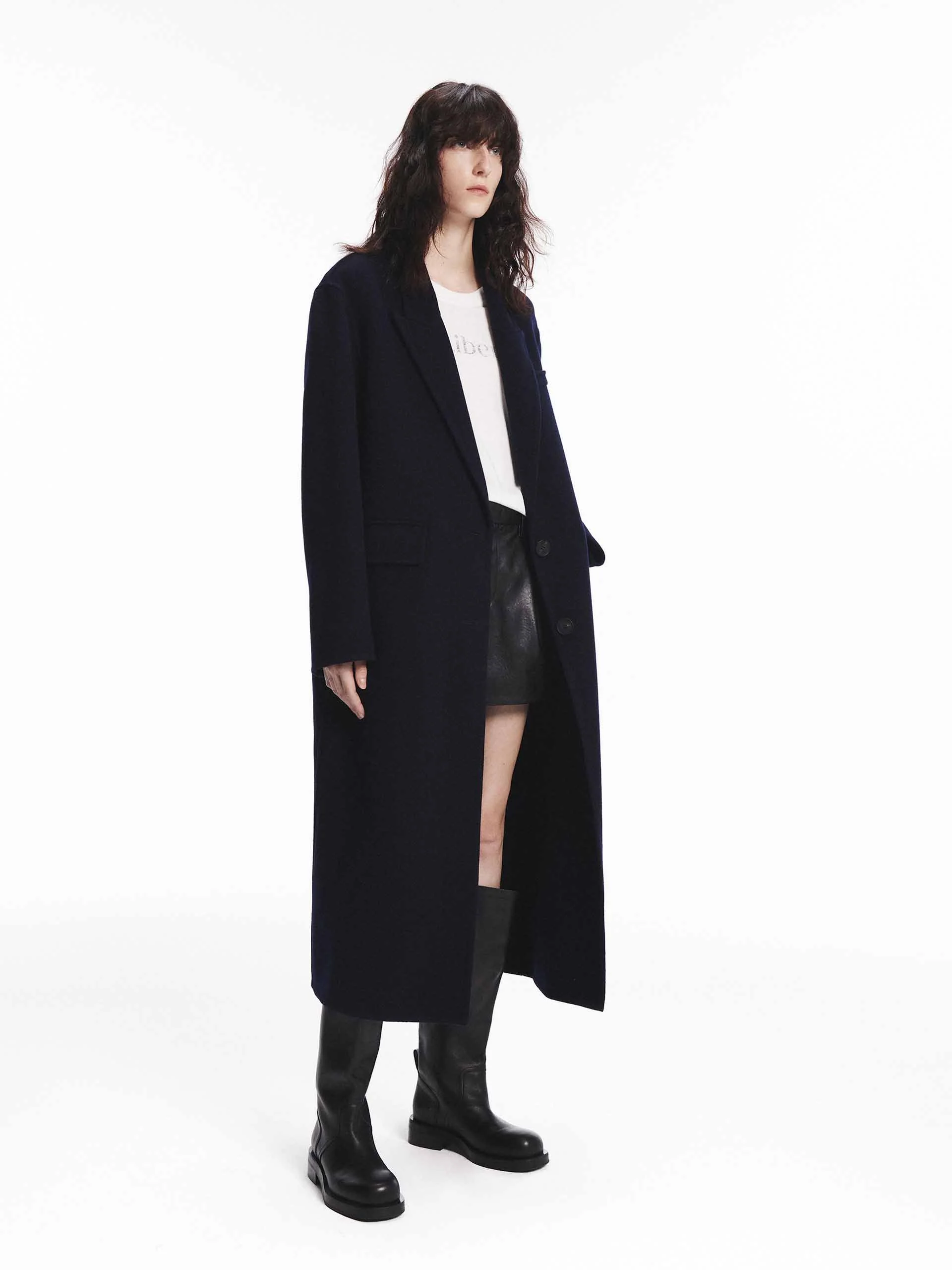 Single Breasted Wool Coat - Image 11