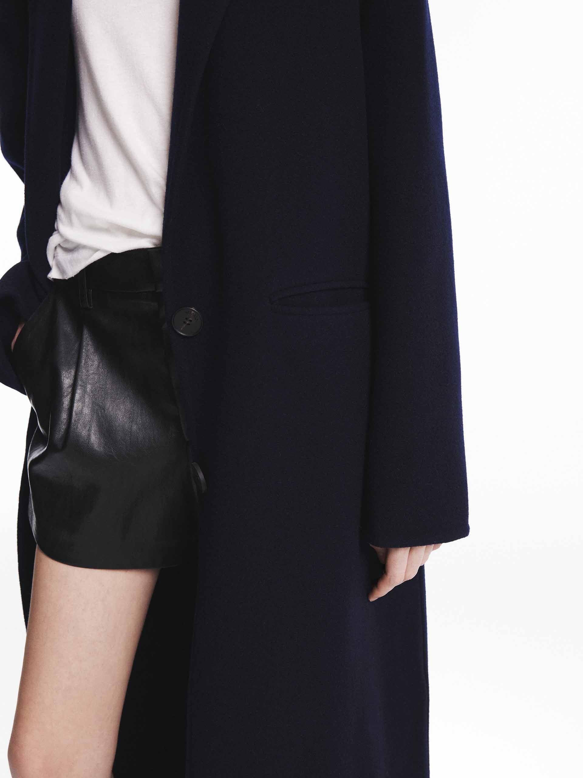 Single Breasted Wool Coat - Image 14