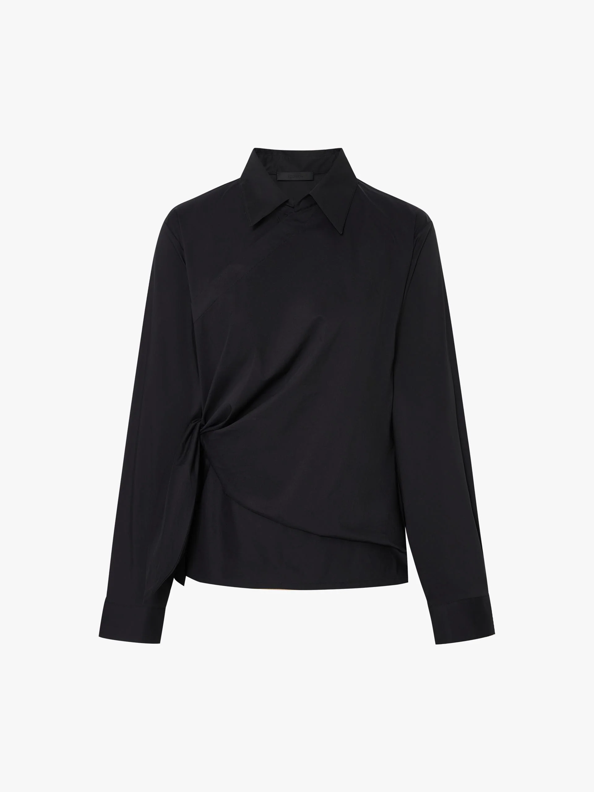 Slanted Placket Tie Shirt - Image 12