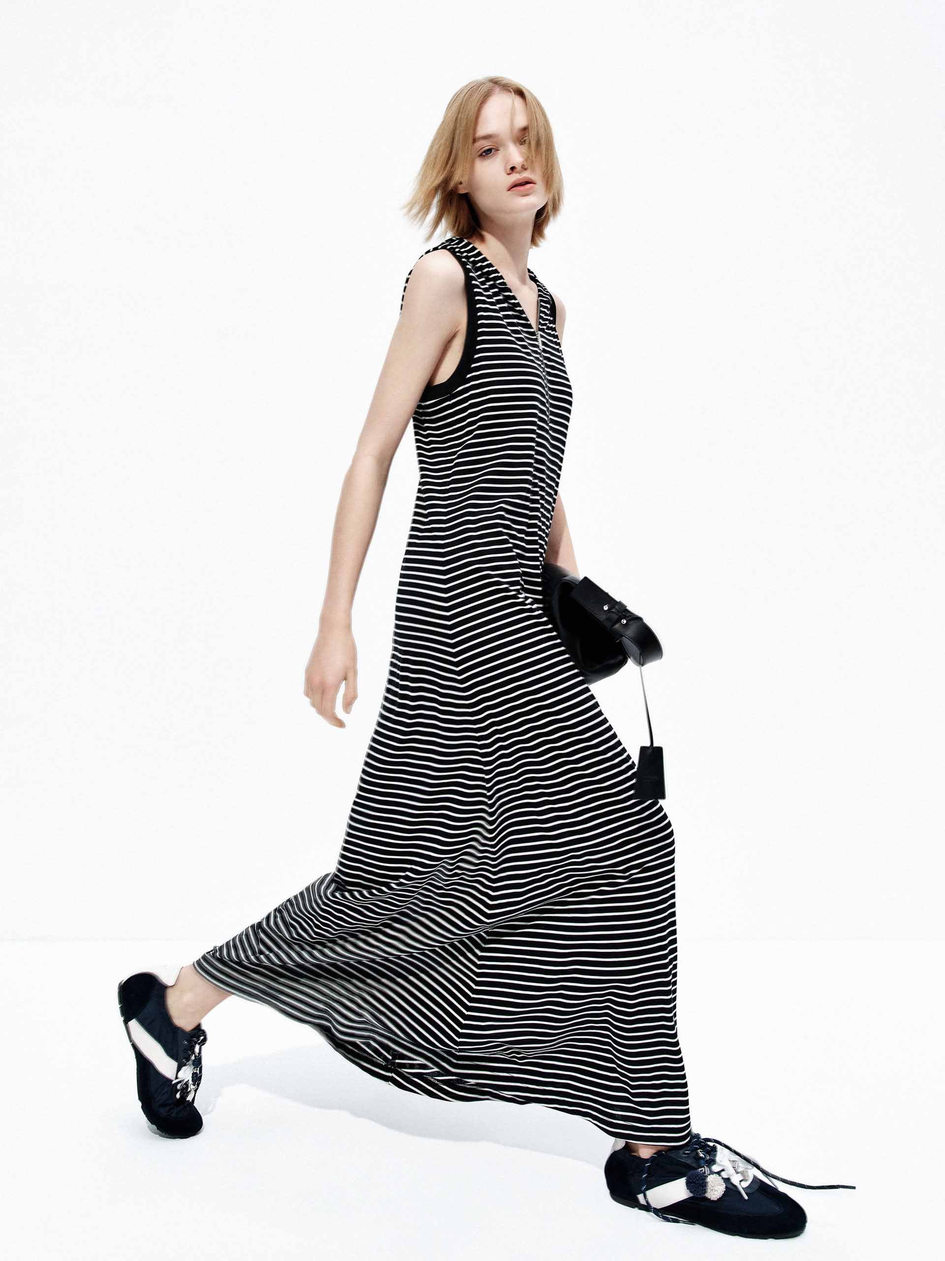 Sleeveless Striped Maxi Dress - Image 2