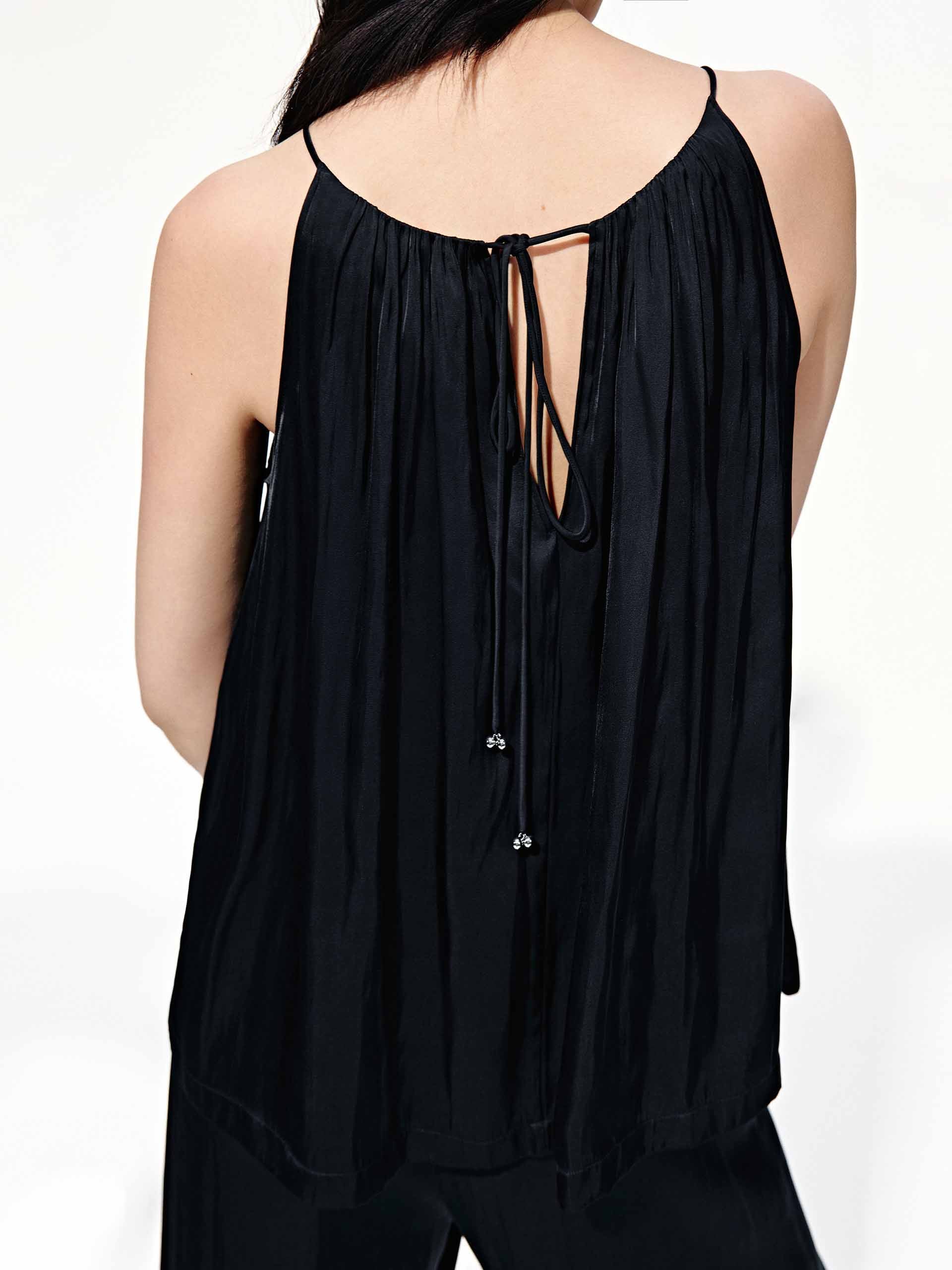 Sleeveless Tie Back Blouse - Image 3