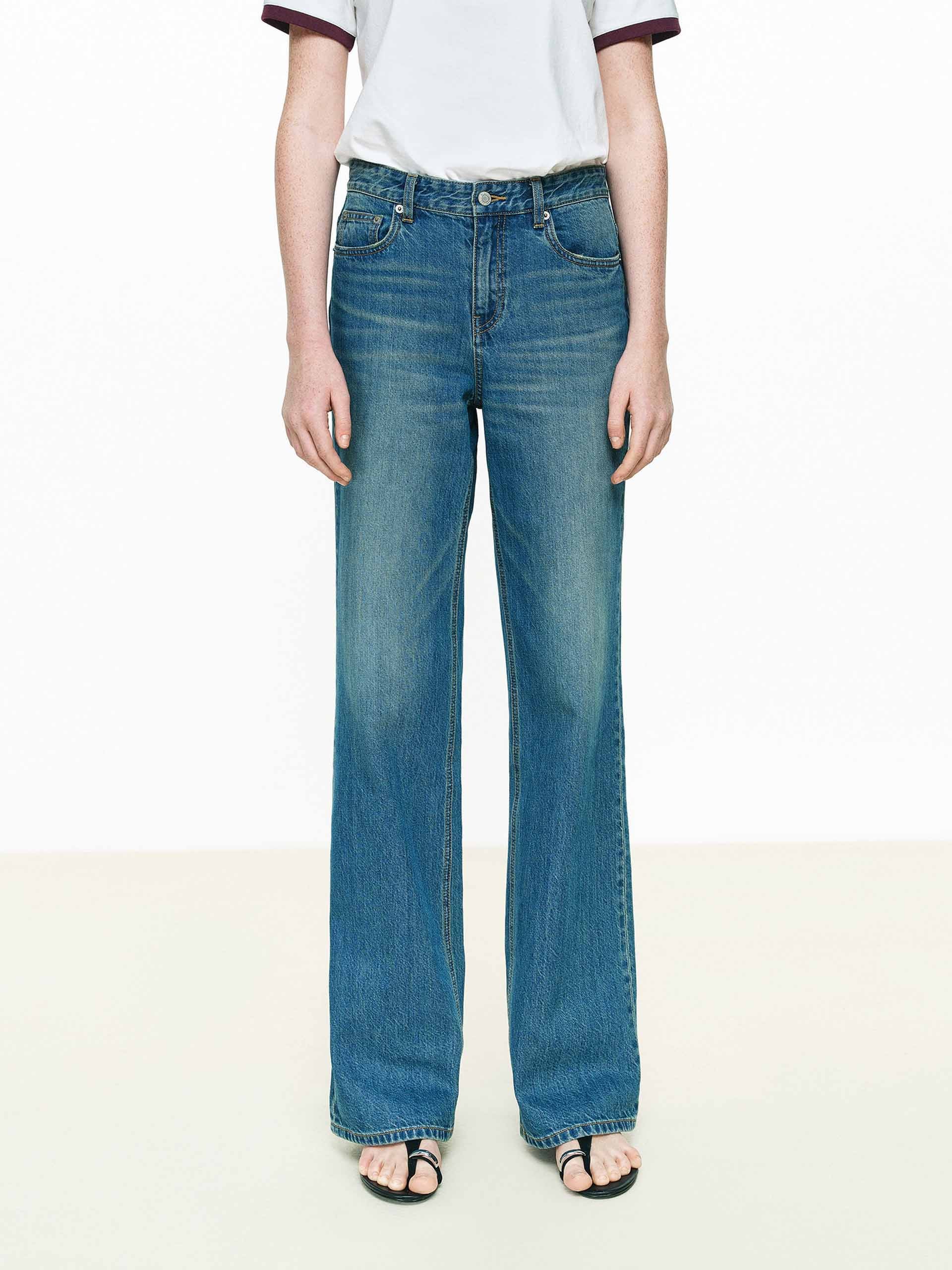 Slightly Flared Cotton Jeans