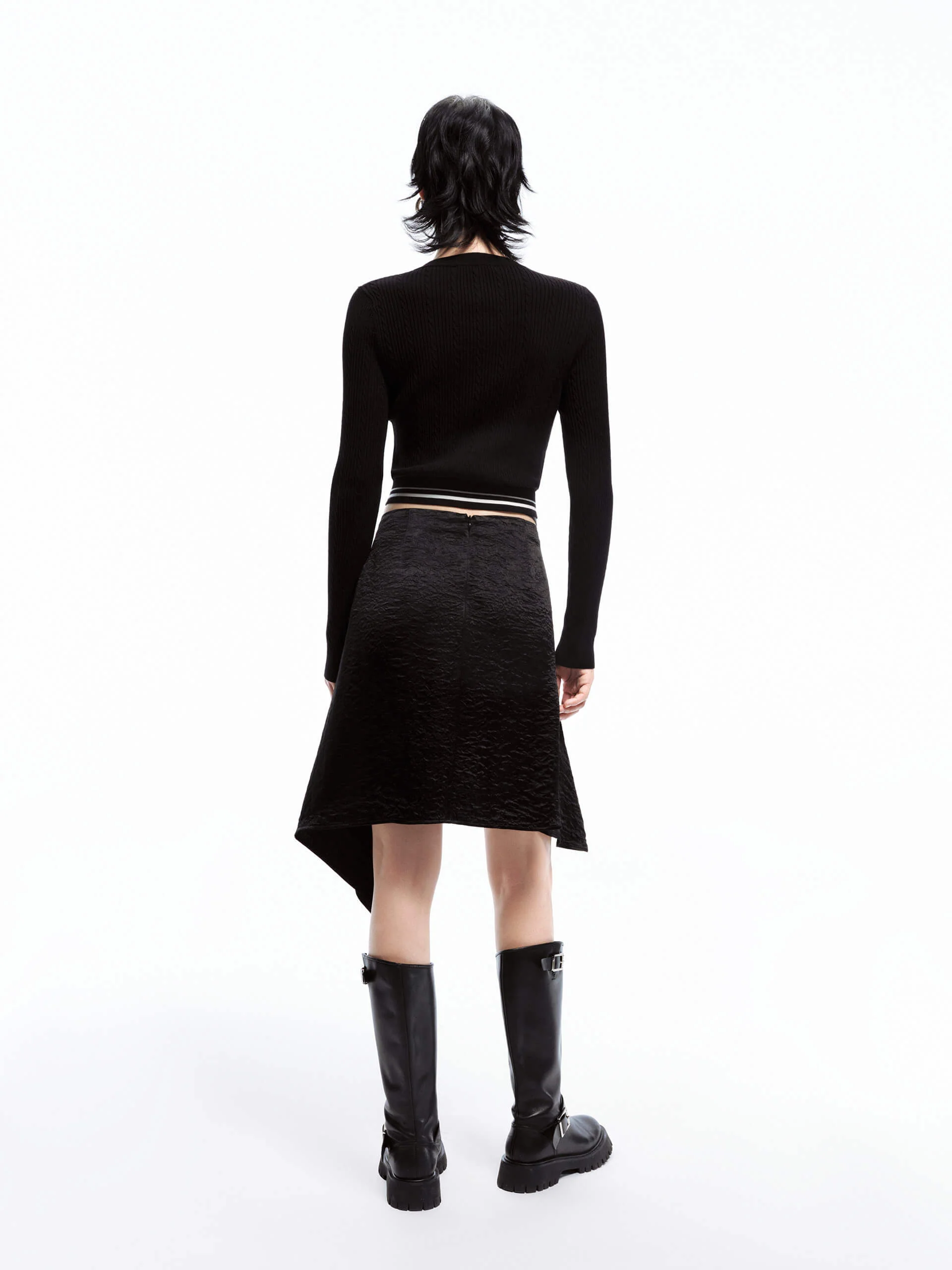 Slim Fitted Zipper Cardigan - Image 4