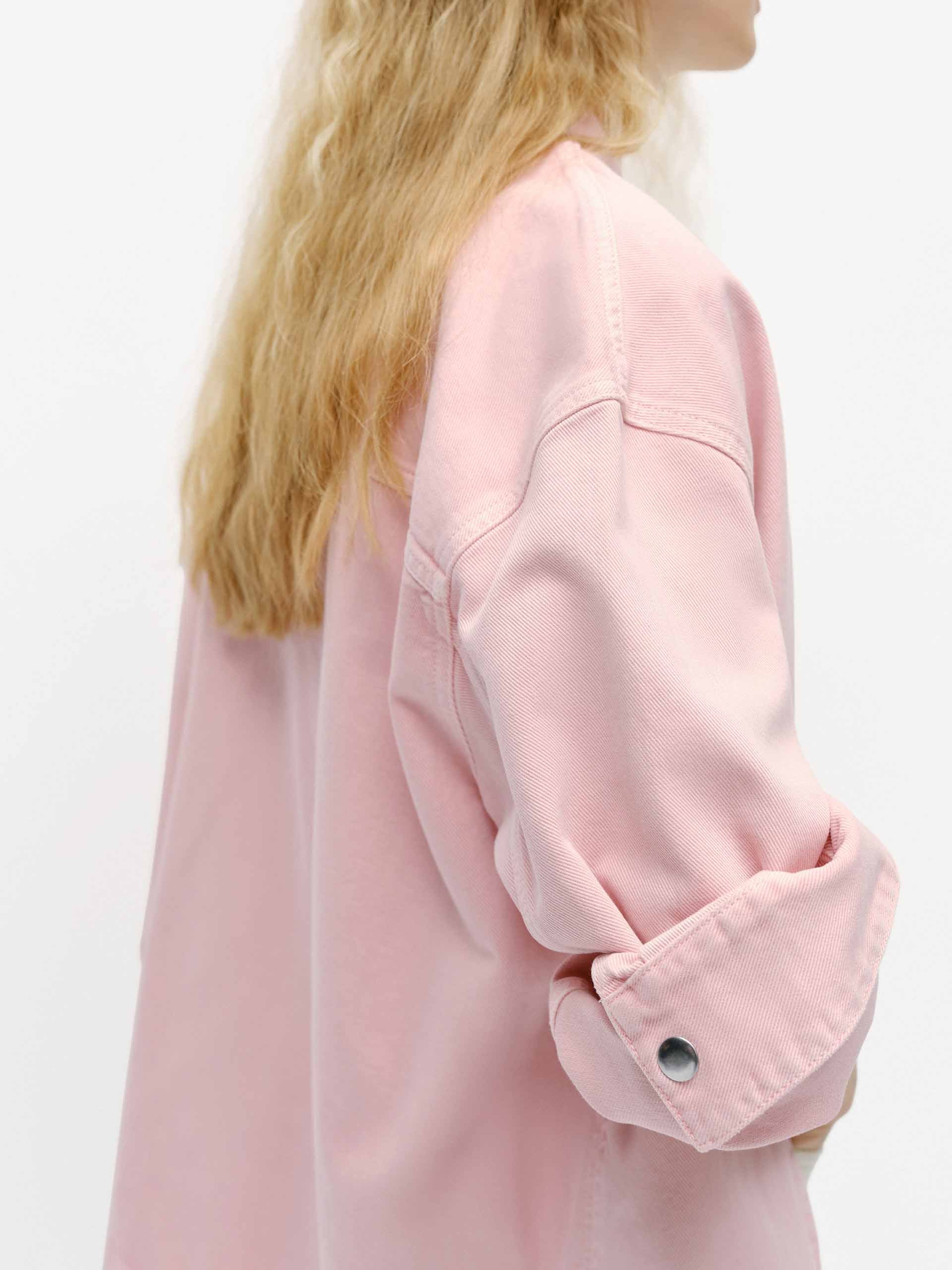 Snap Button Cotton Jacket - Image 3