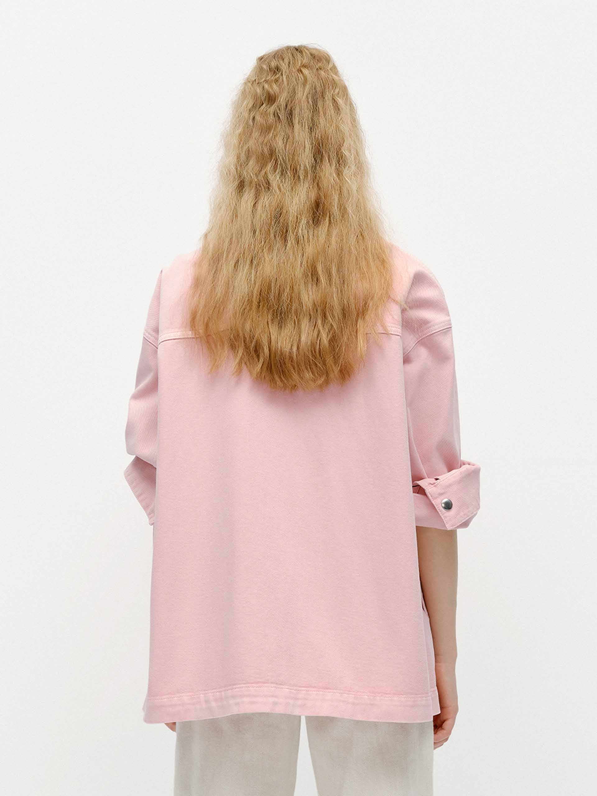 Snap Button Cotton Jacket - Image 8