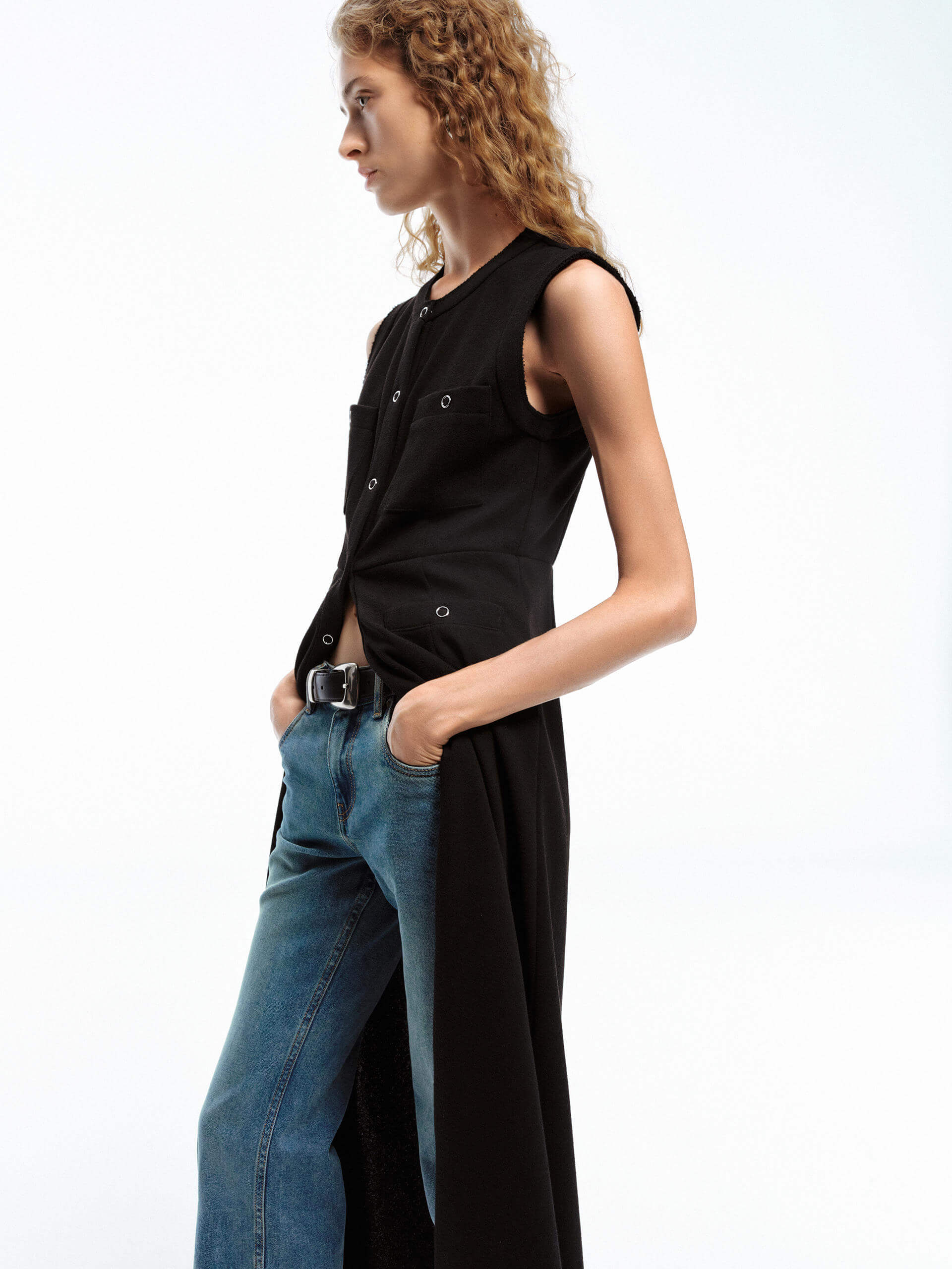 Snap Button Tank Dress - Image 6