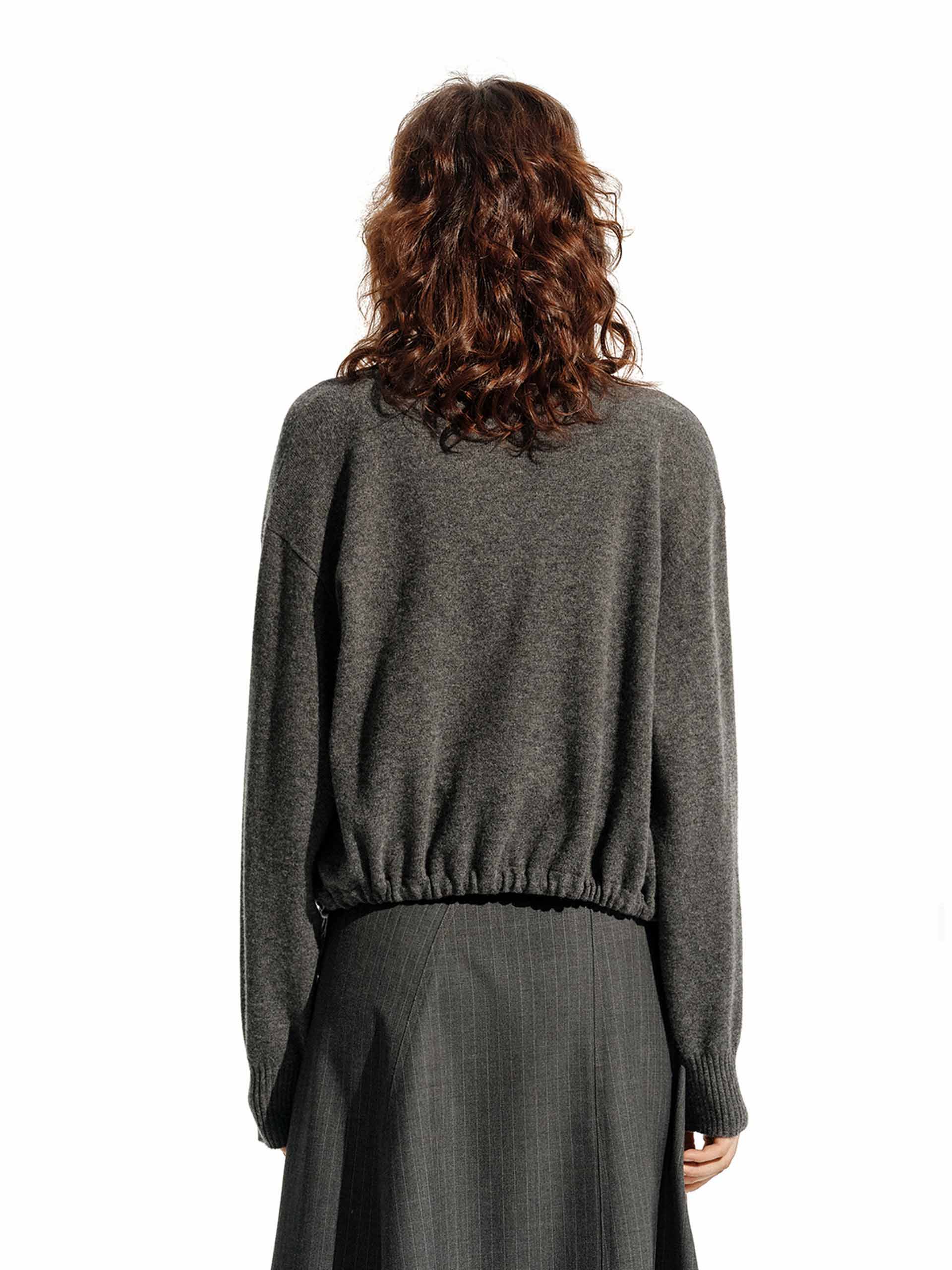 Snap Button Wool Cardigan - Image 3