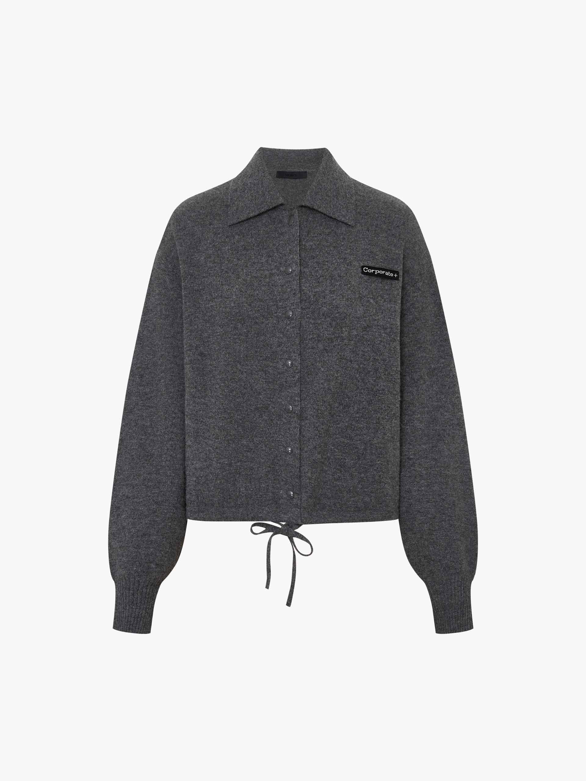 Snap Button Wool Cardigan - Image 5
