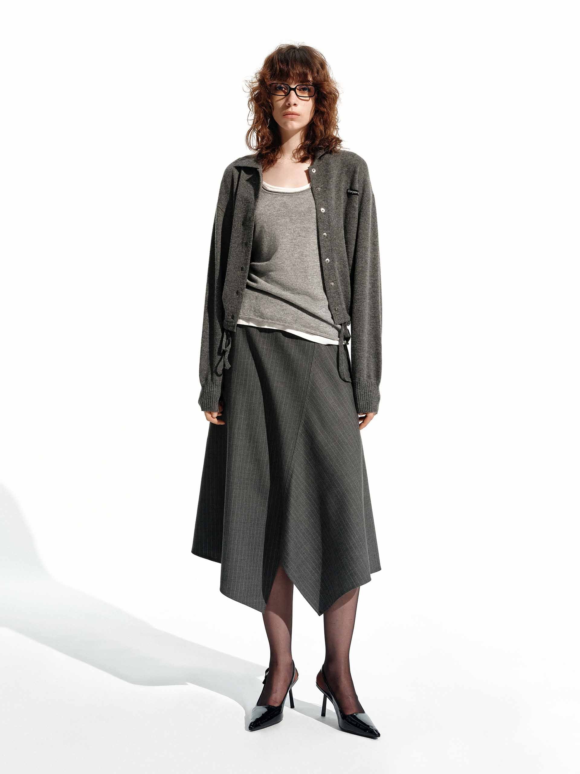 Snap Button Wool Cardigan - Image 7
