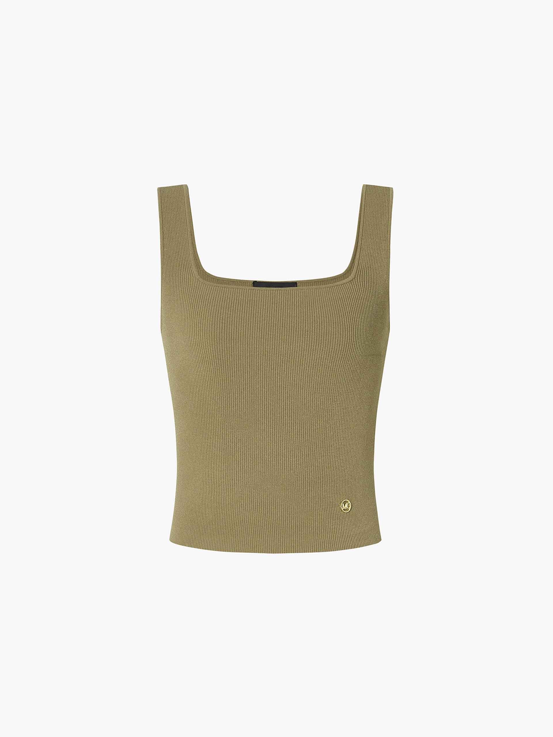 Square Neck Fitted Vest Top - Image 13