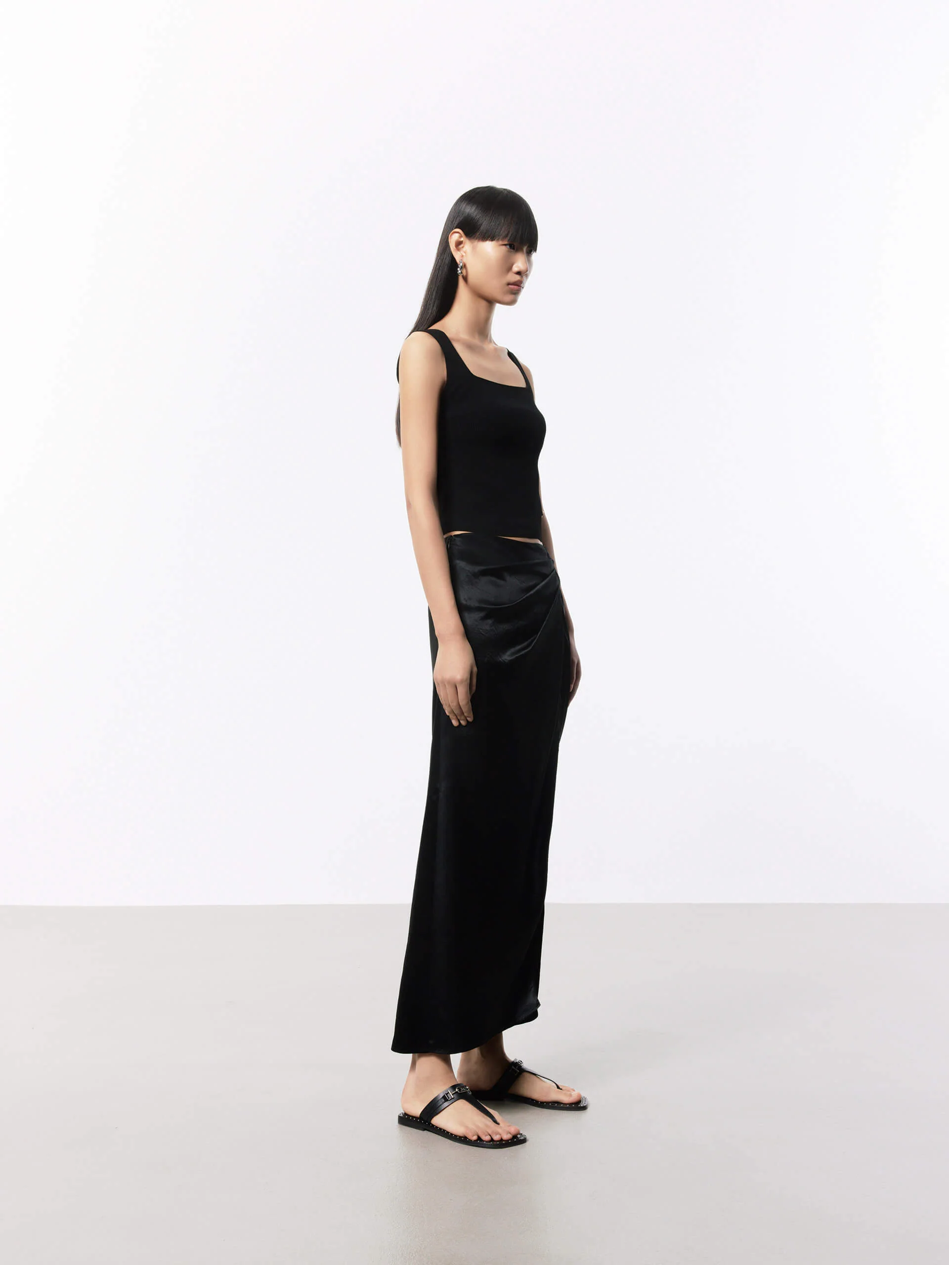 Square Neck Fitted Vest Top - Image 23