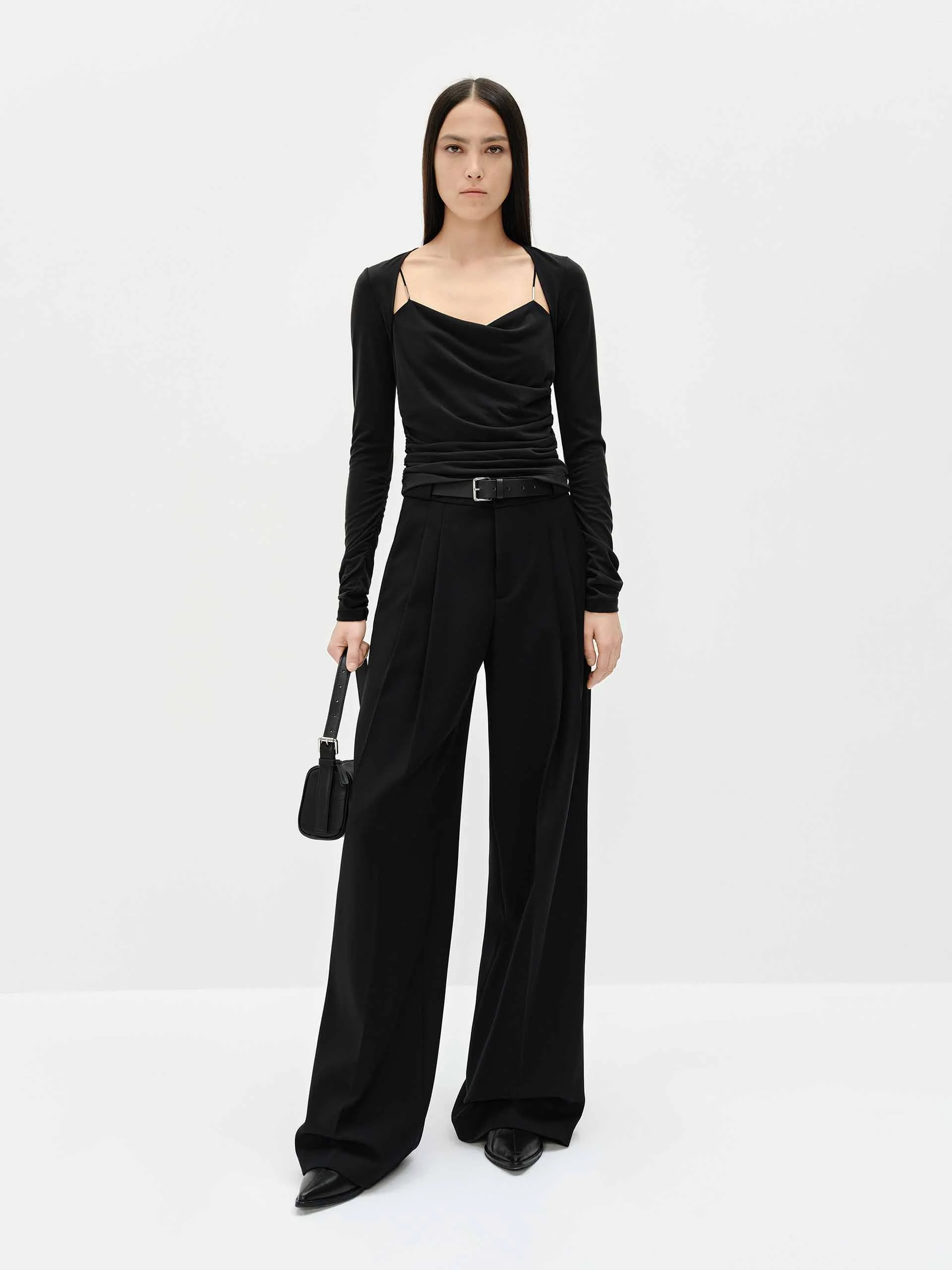 Square Neck Pleated Top - Image 2