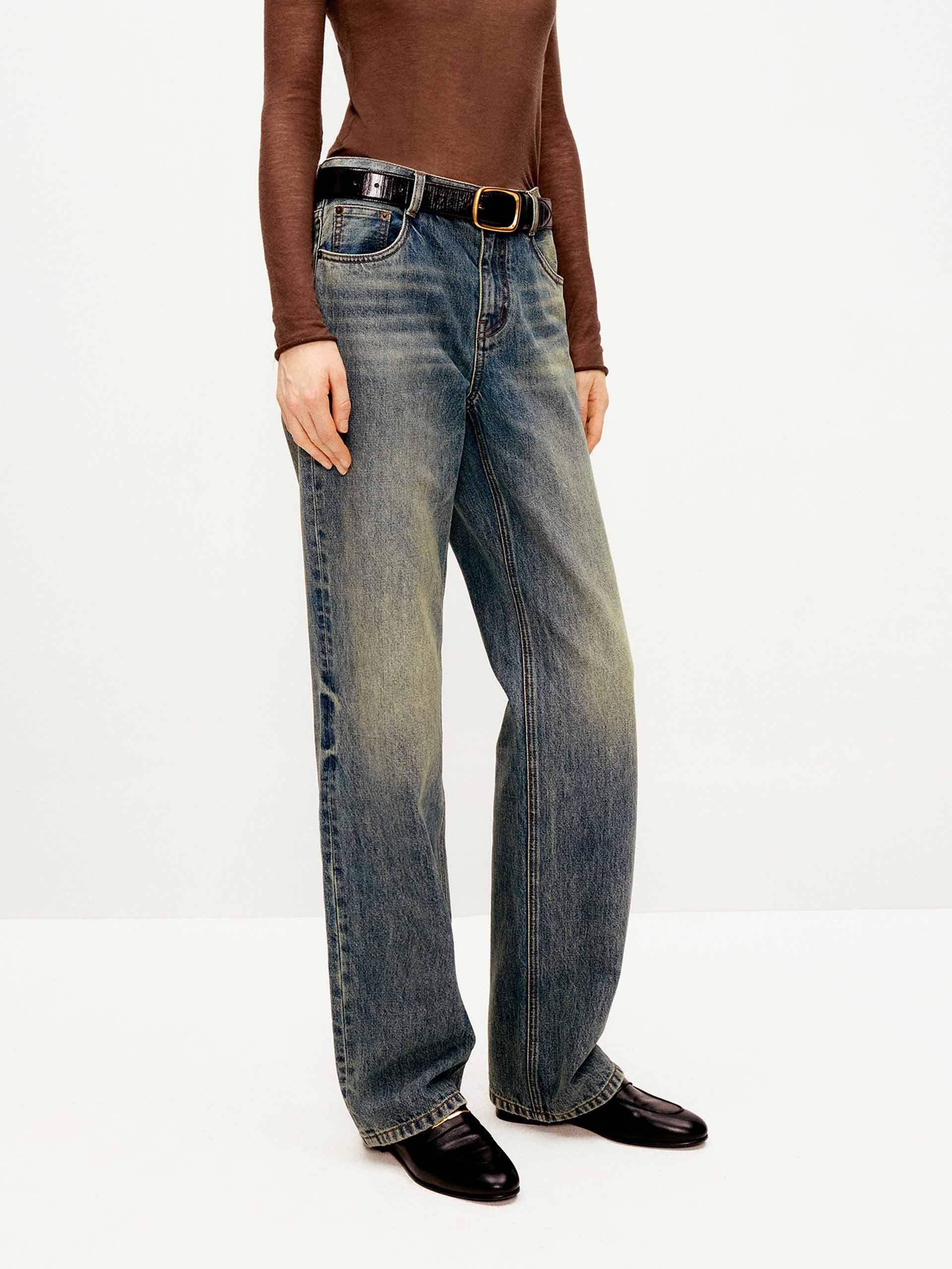 Star Embroidery Cotton Jeans - Image 5