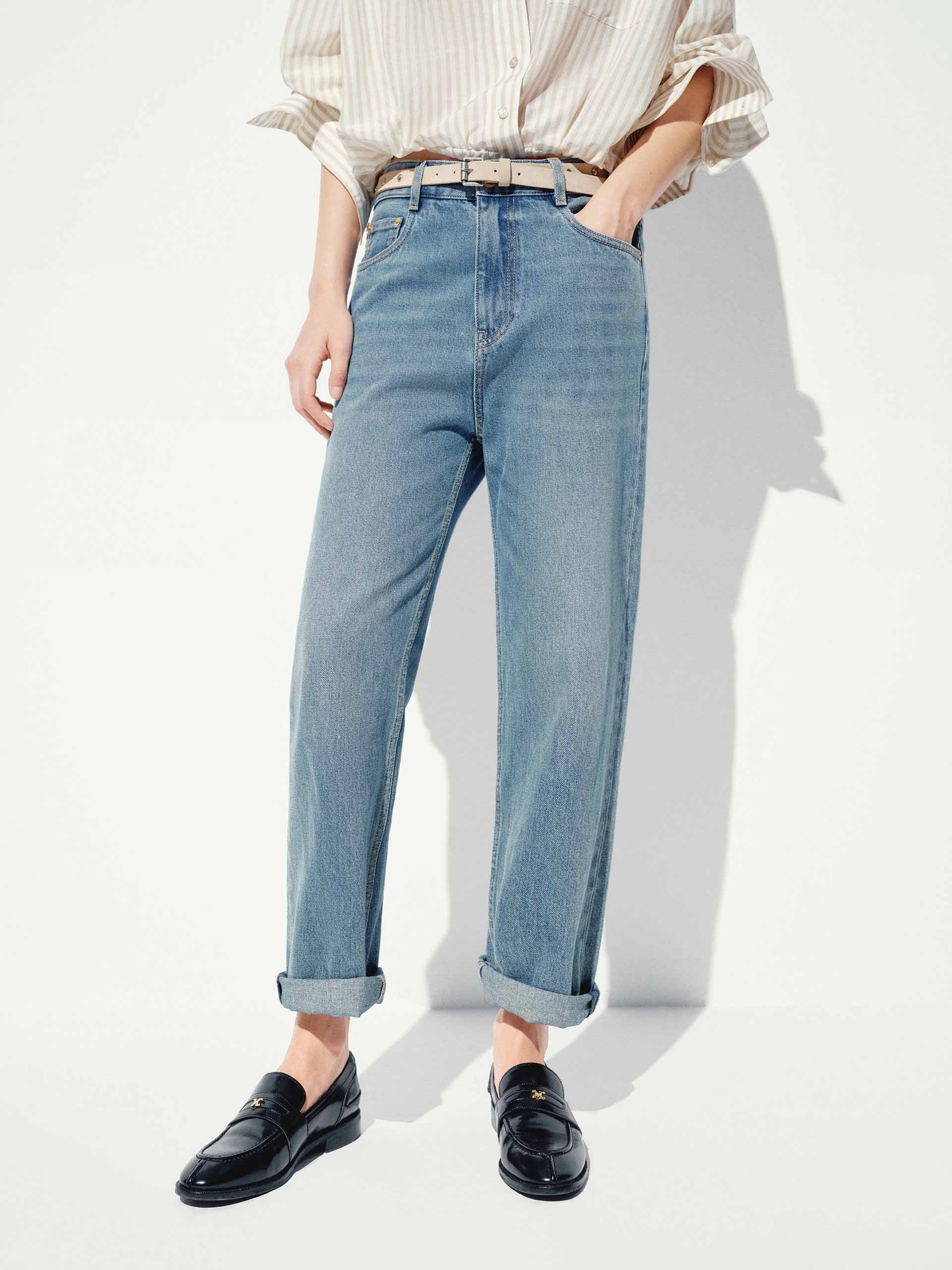 Straight Cotton Wash Jeans