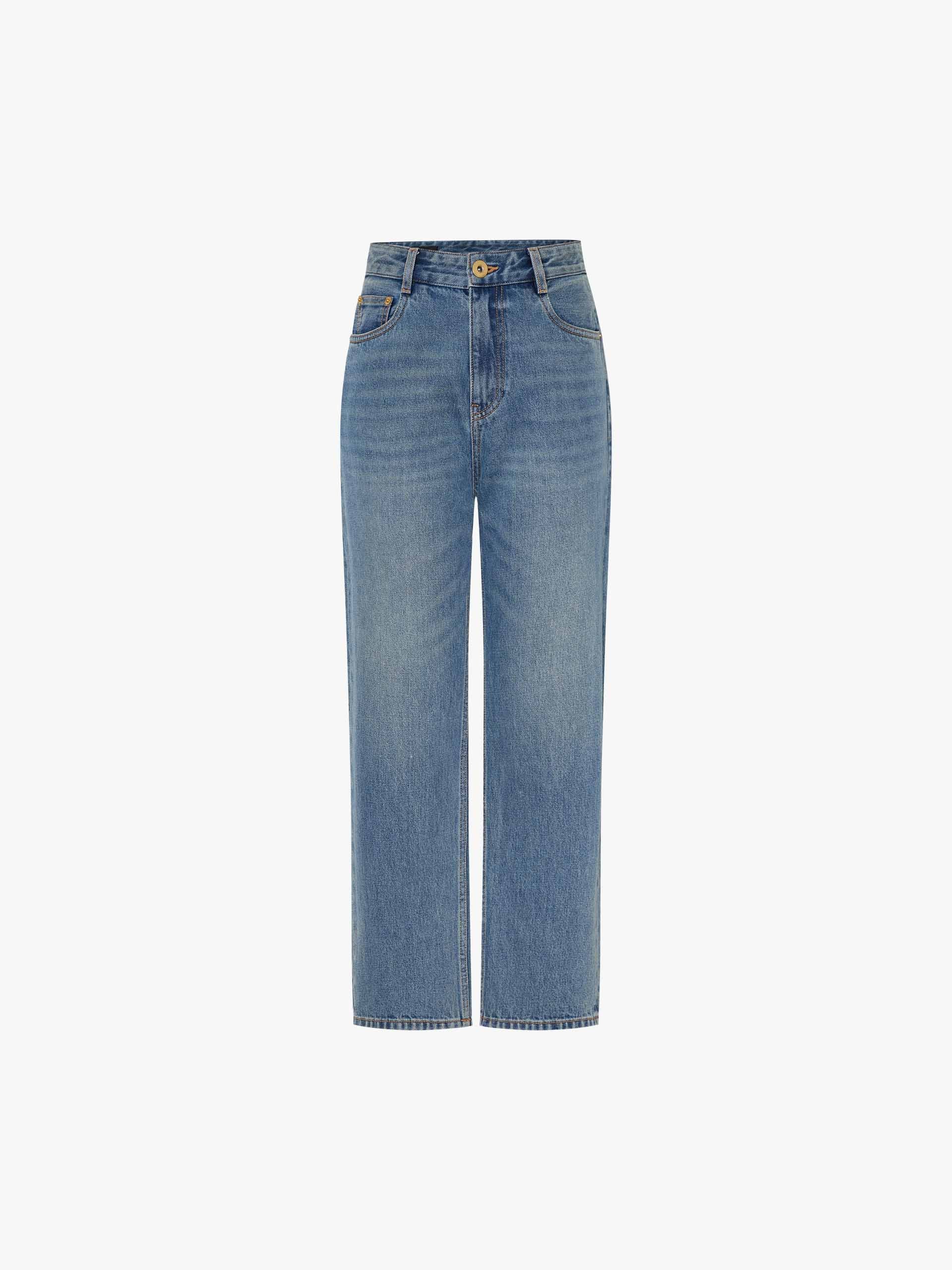 Straight Cotton Wash Jeans - Image 5