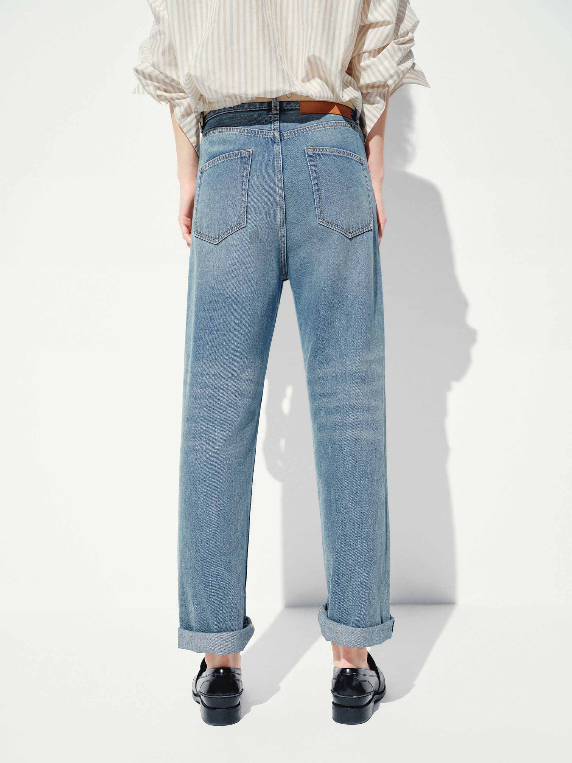 Straight Cotton Wash Jeans - Image 6