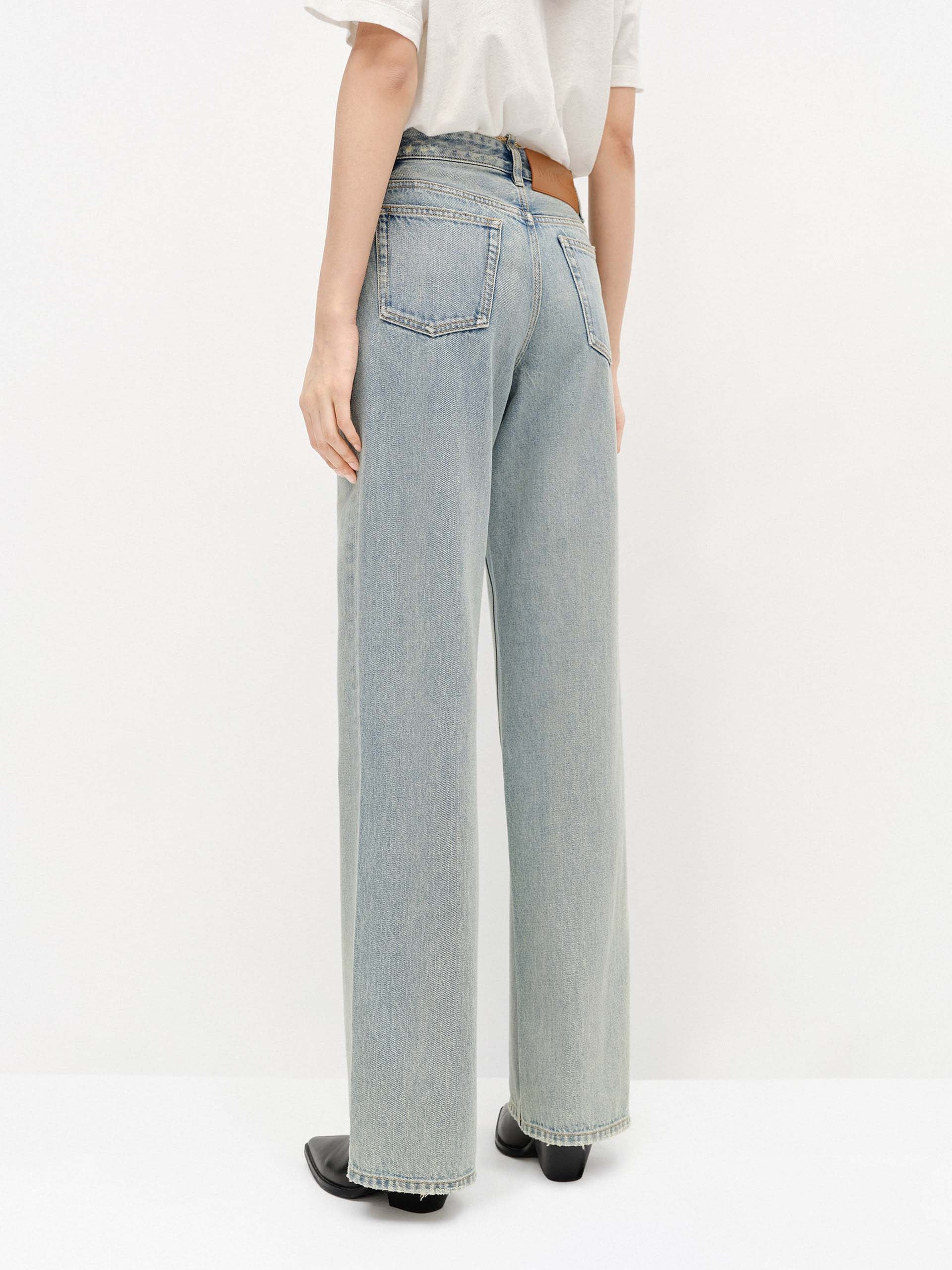 Straight Cut Cotton Jeans - Image 3