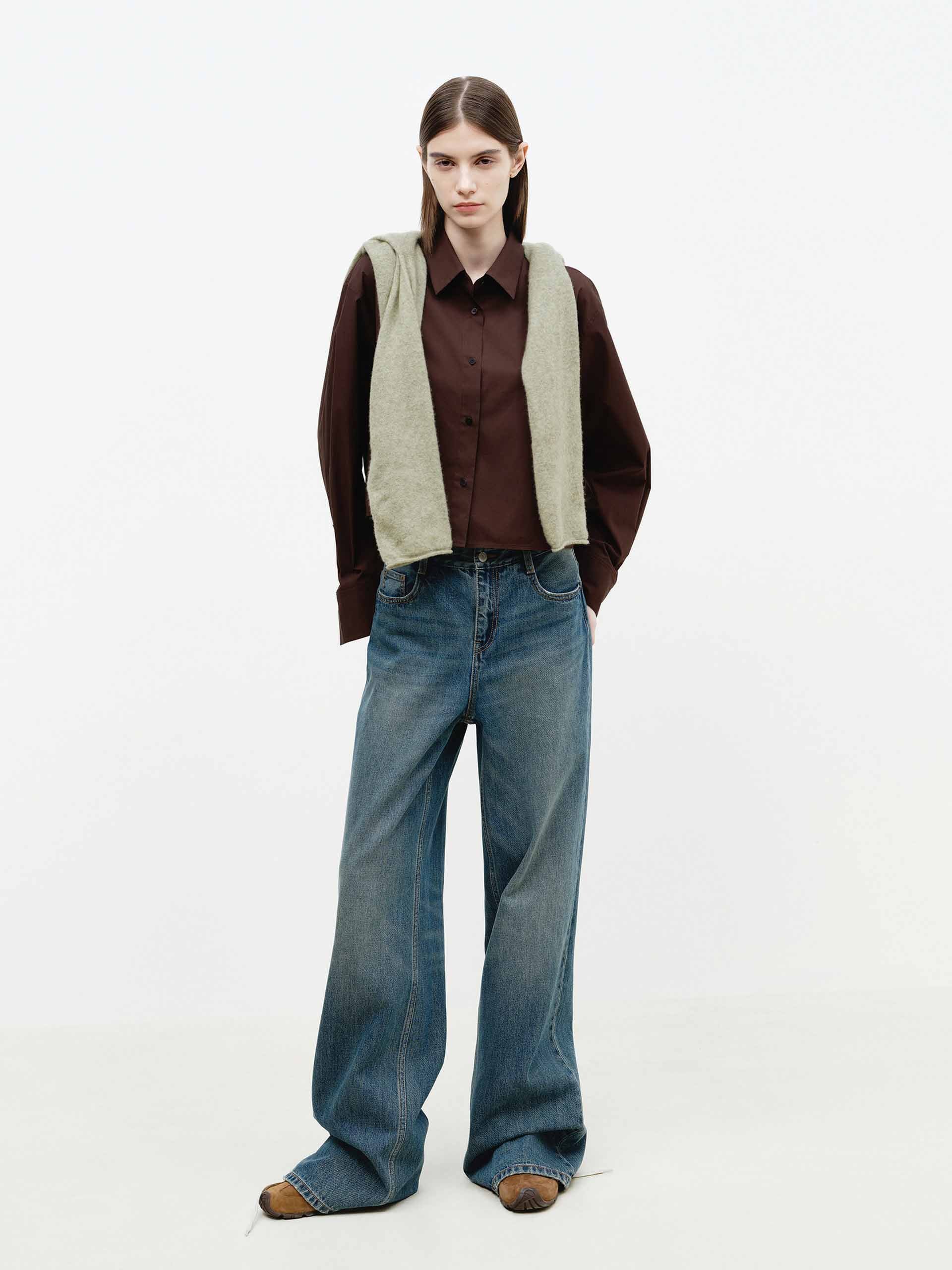 Straight Cut Cotton Jeans - Image 2