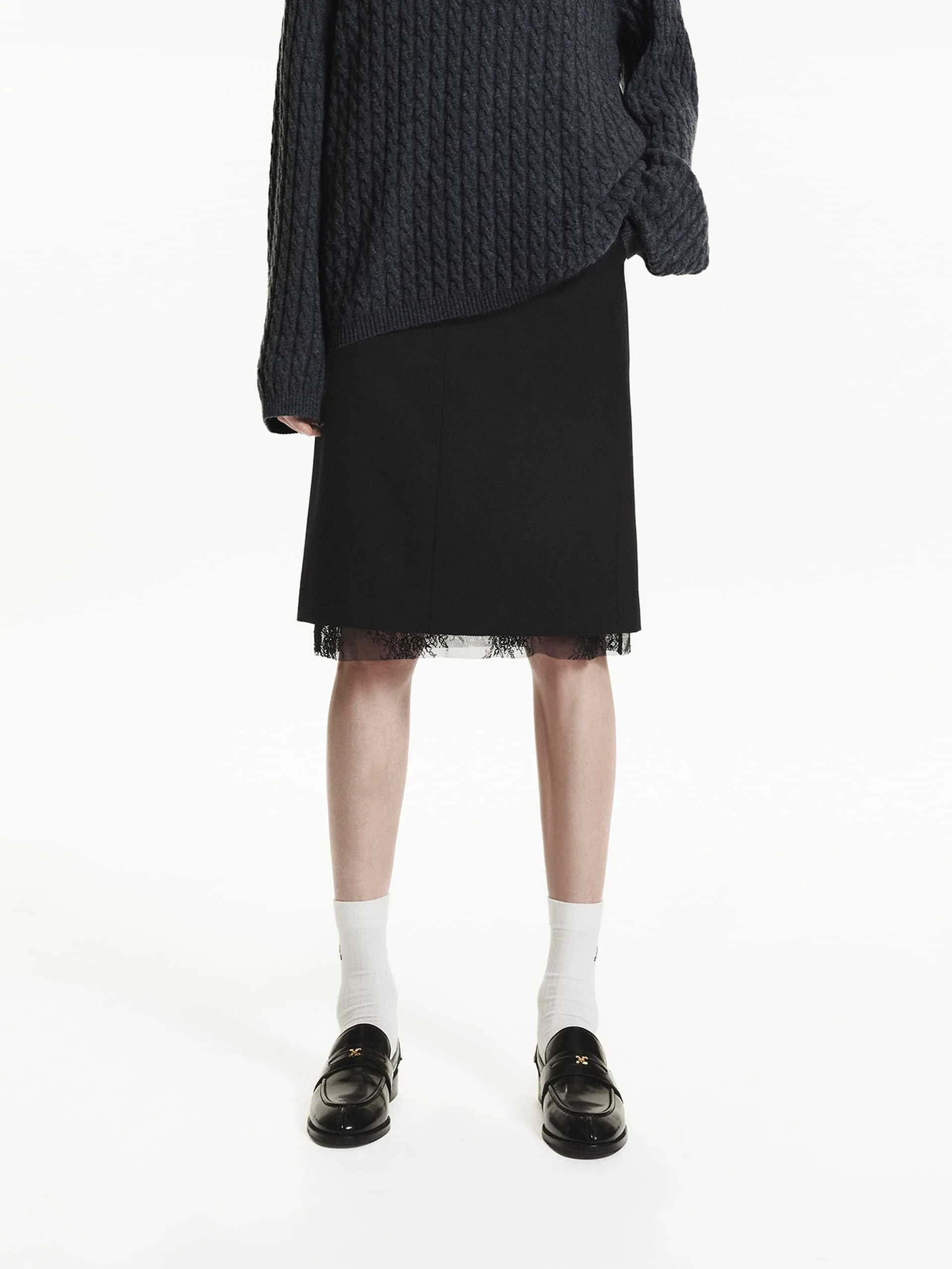 Straight Cut Mid Skirt - Image 9