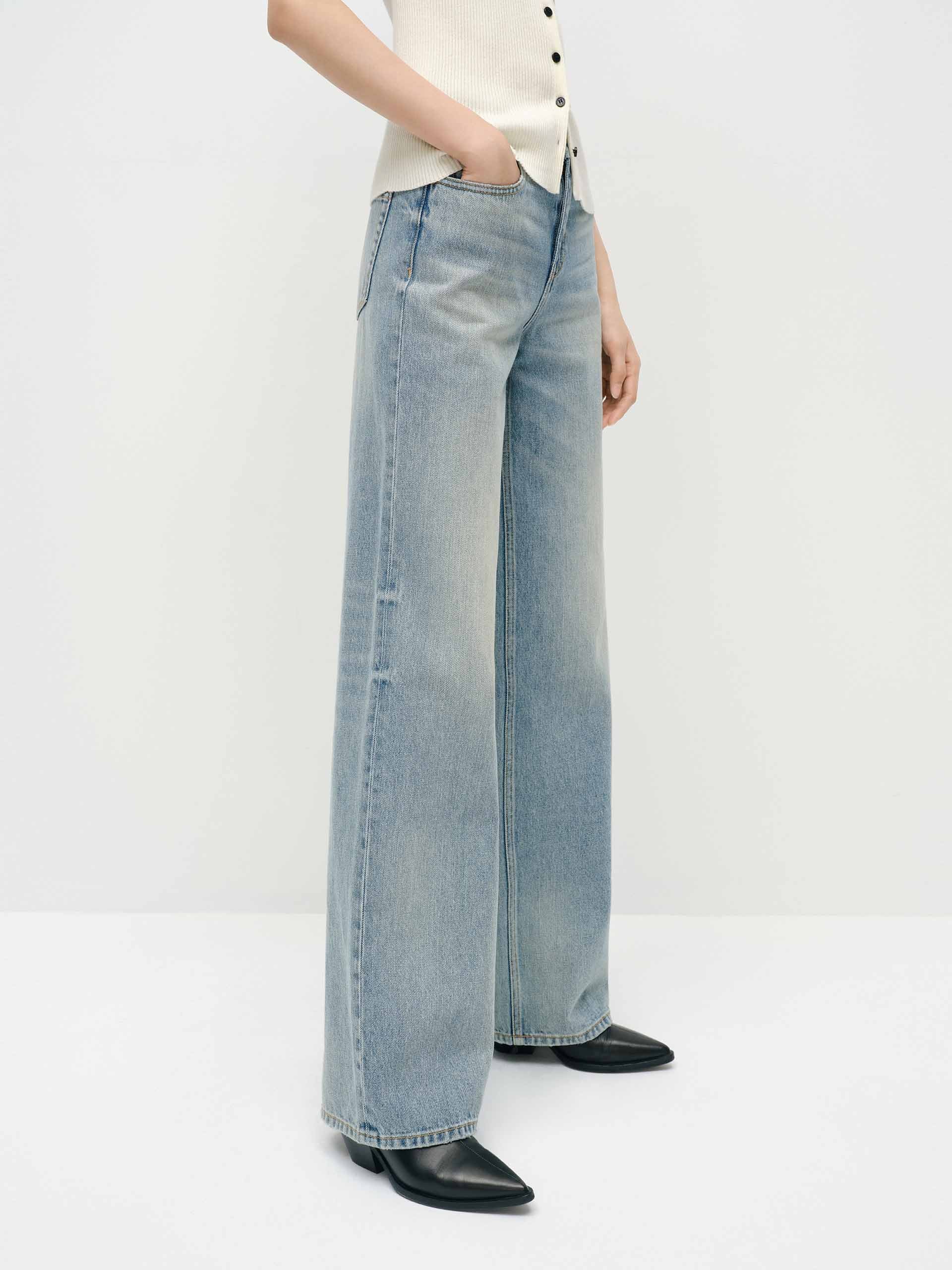 Straight Pure Cotton Jeans - Image 6