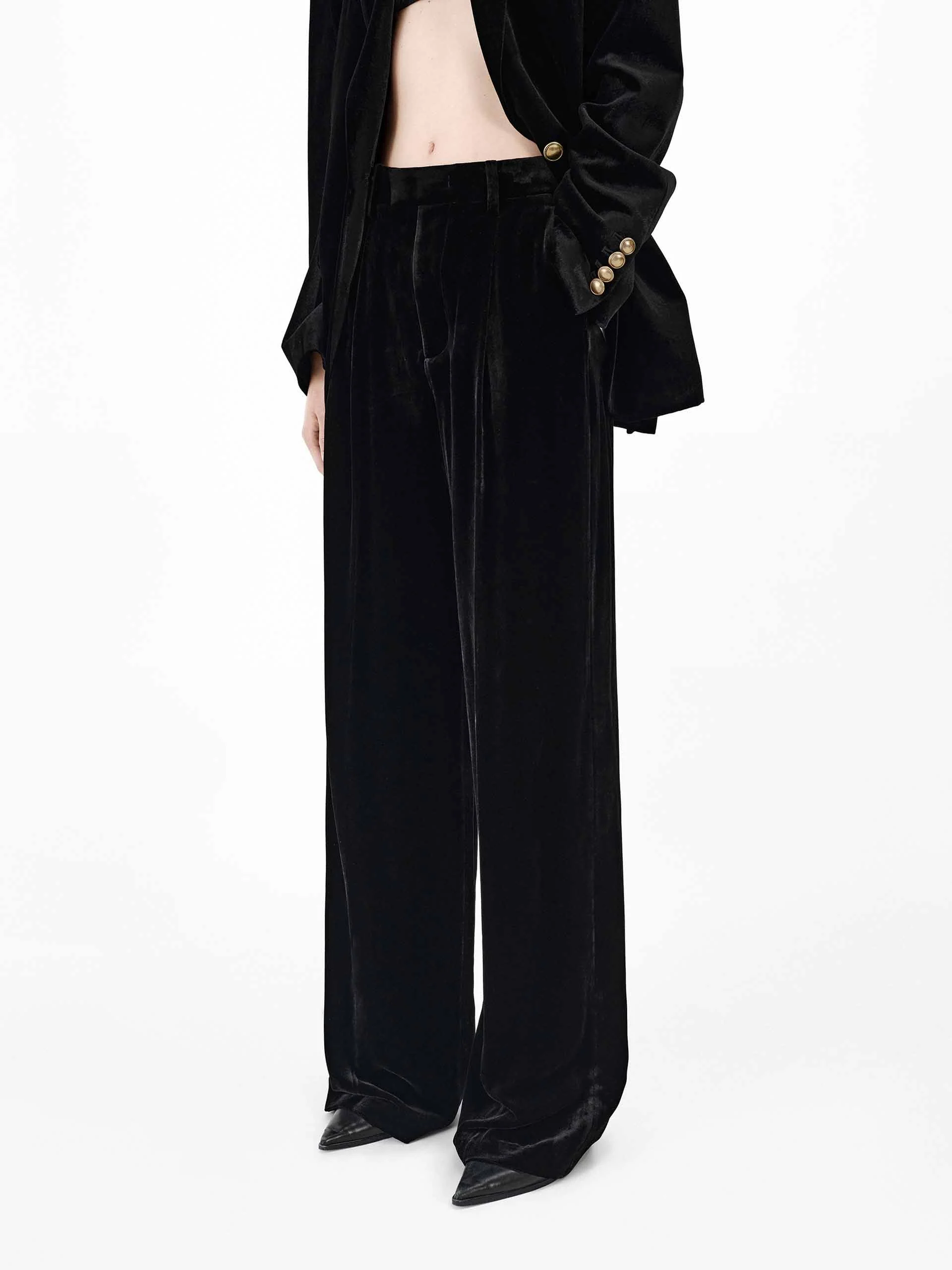 Straight Velvet Pants - Image 7