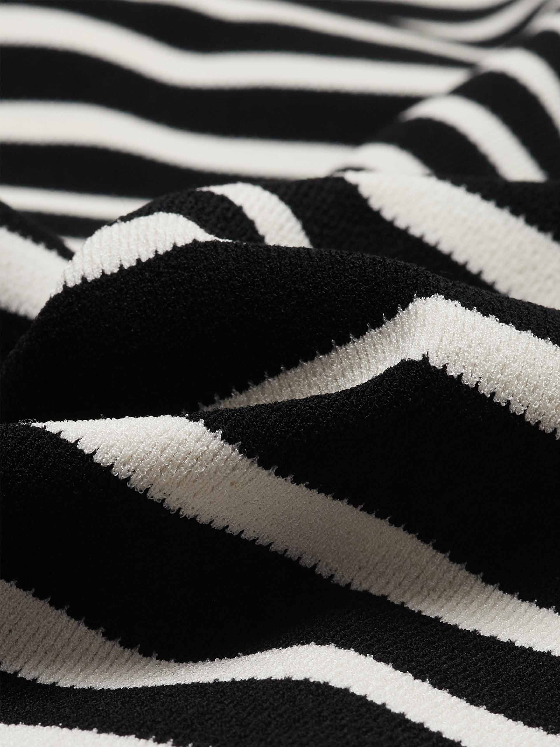 Strap Details Striped Dress - Image 4