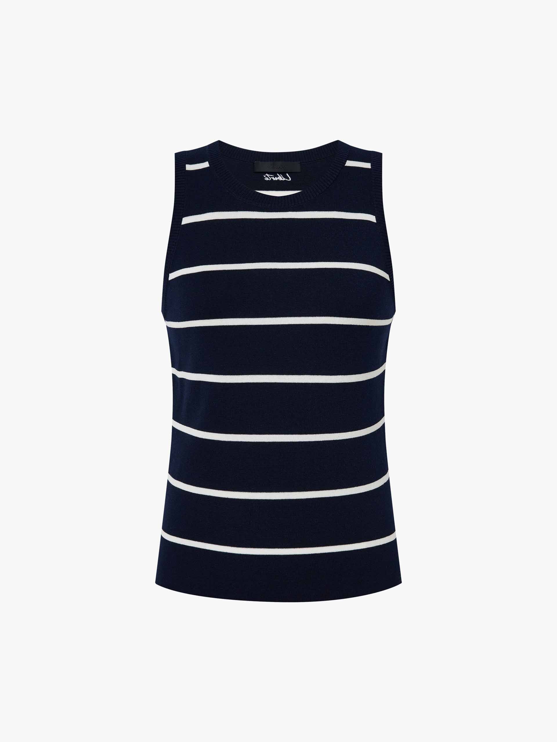 Striped Wool Blend Knit Top - Image 5