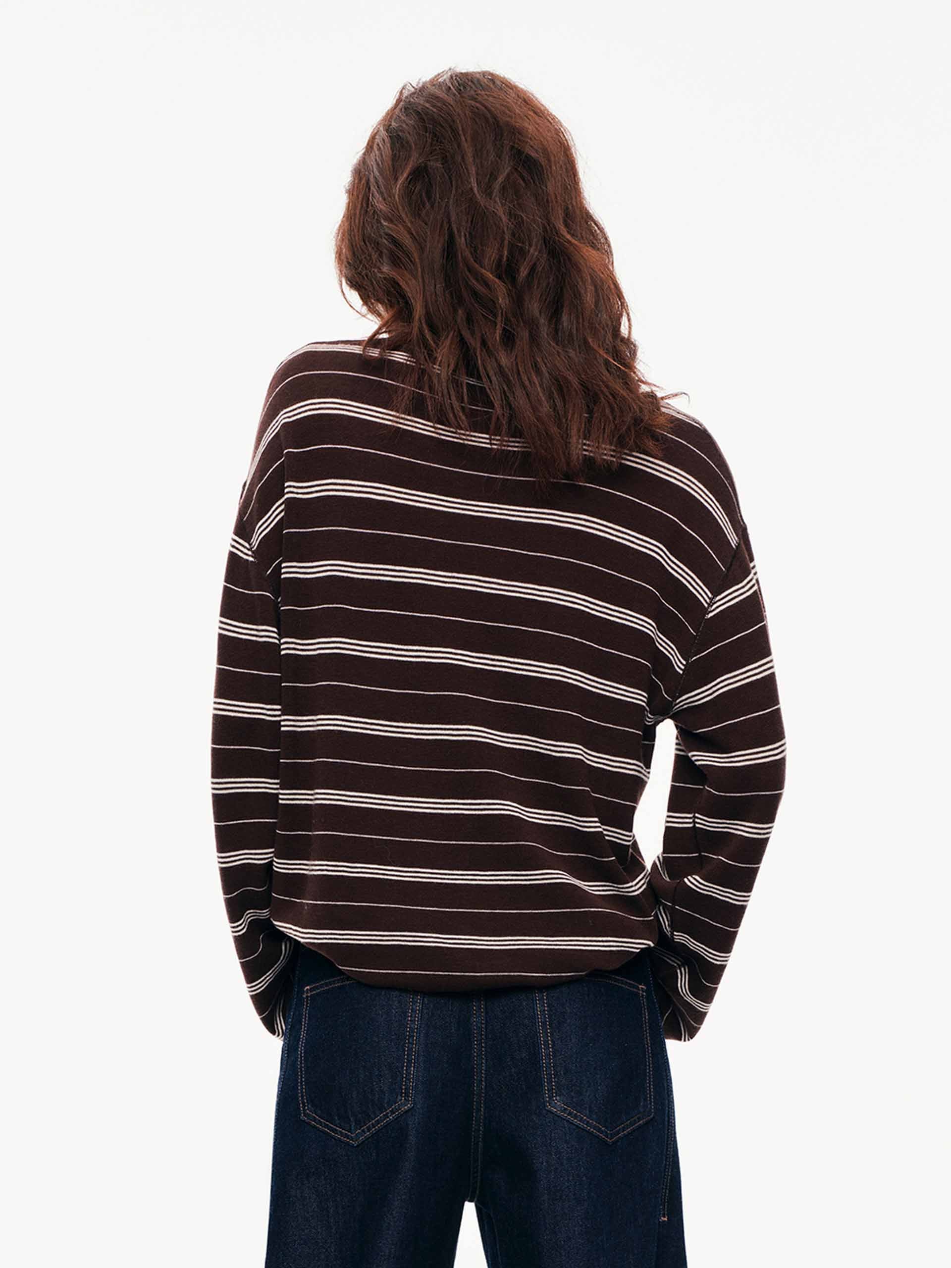 Striped Wool Knit Sweater - Image 11