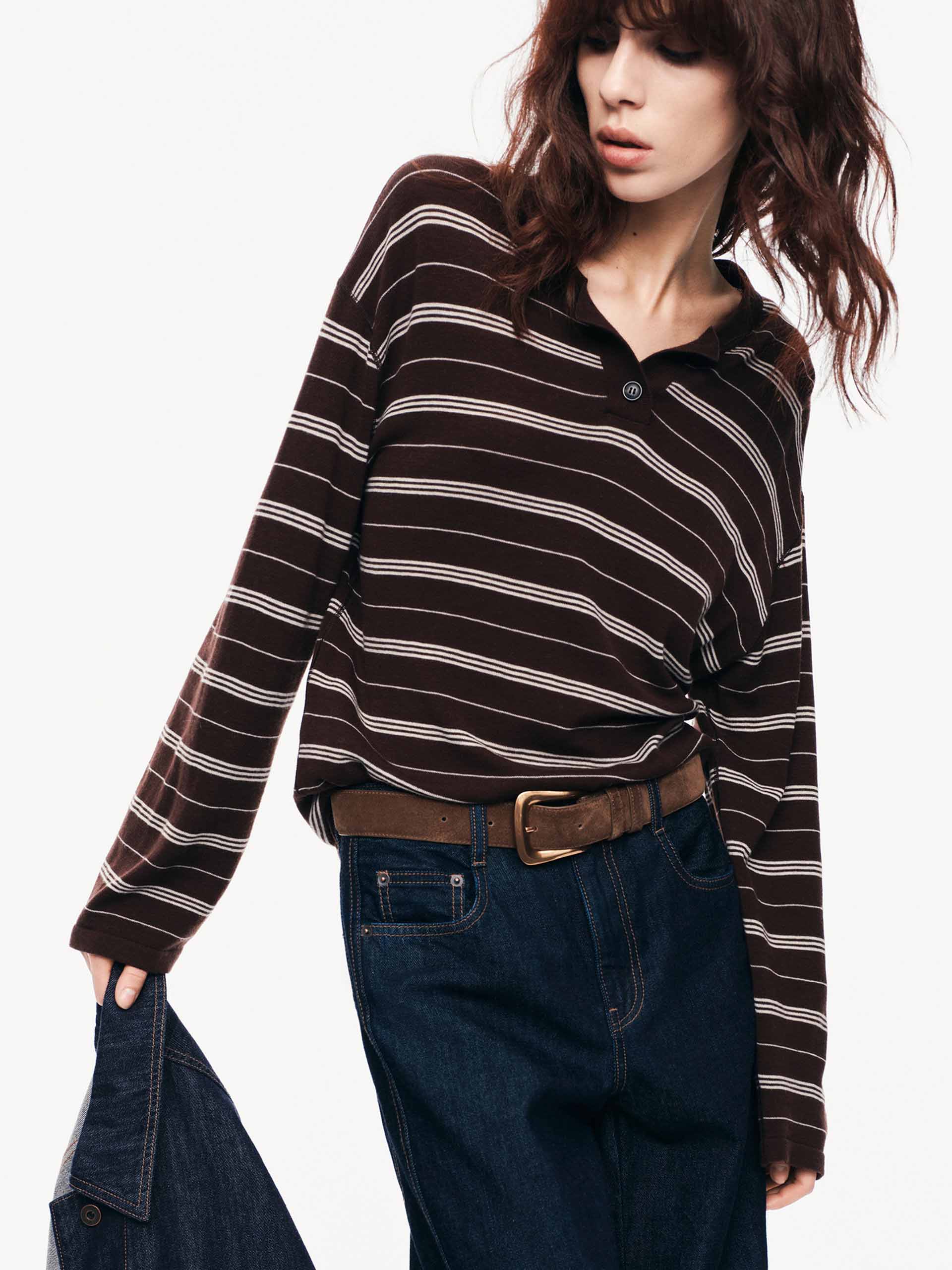 Striped Wool Knit Sweater - Image 15
